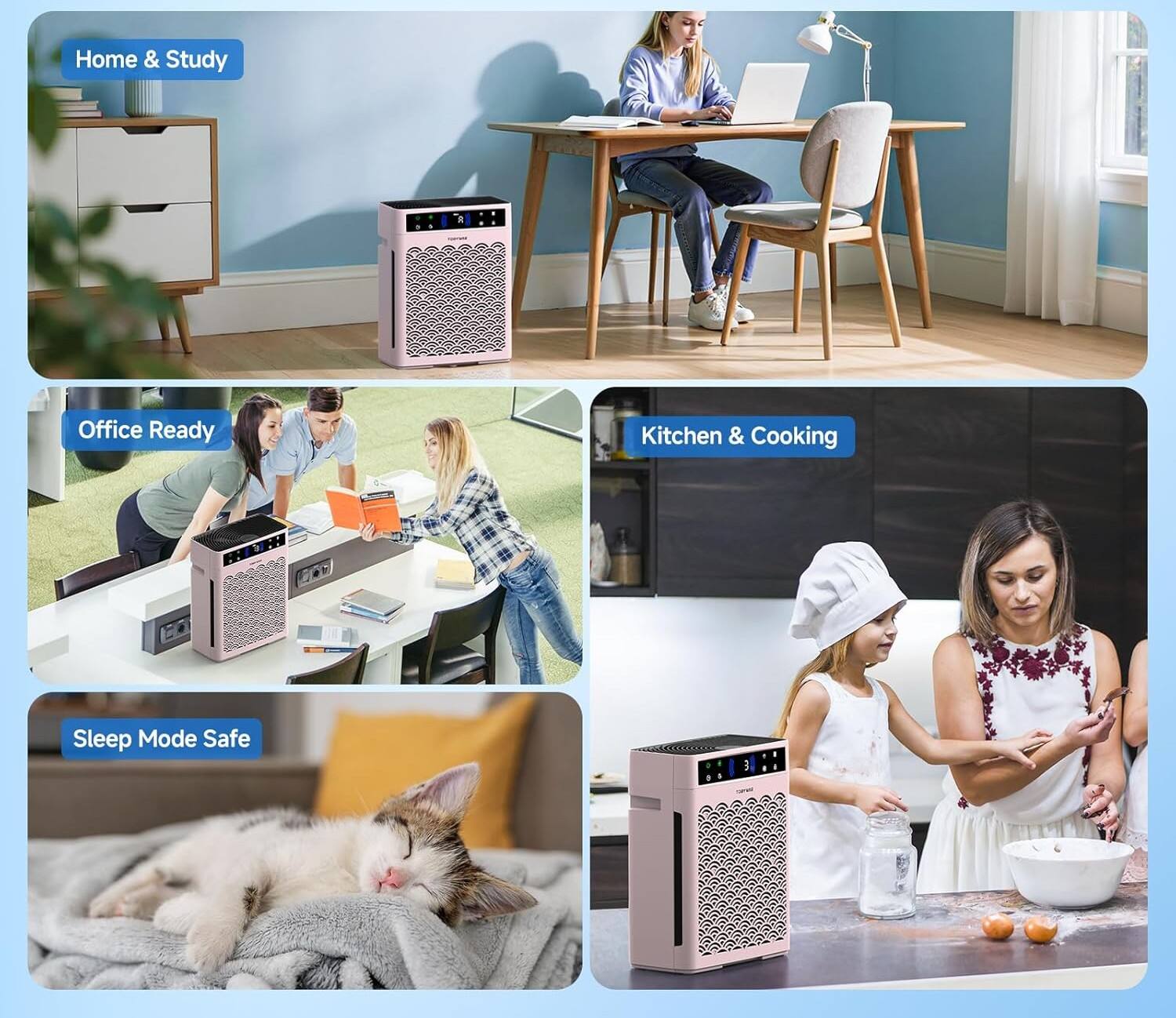 Home & Study  
Office Ready  
Kitchen & Cooking  
Sleep Mode Safe