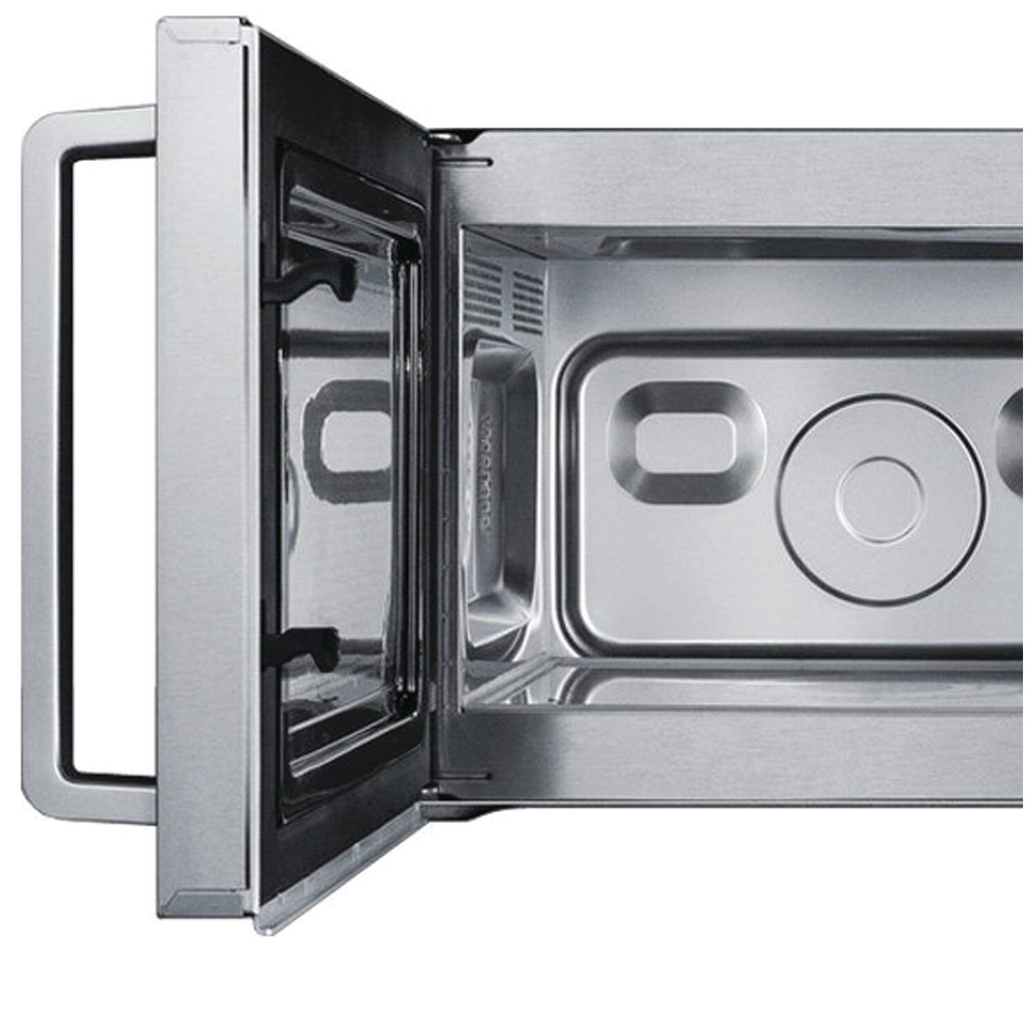 Angle. Magic Chef - .9 Cubic-ft Commercial Microwave - Stainless Steel.