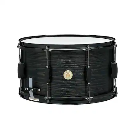 Front. Tama - TAMA Woodworks 14x8 Inch Snare Drum (Black Oak Wrap).