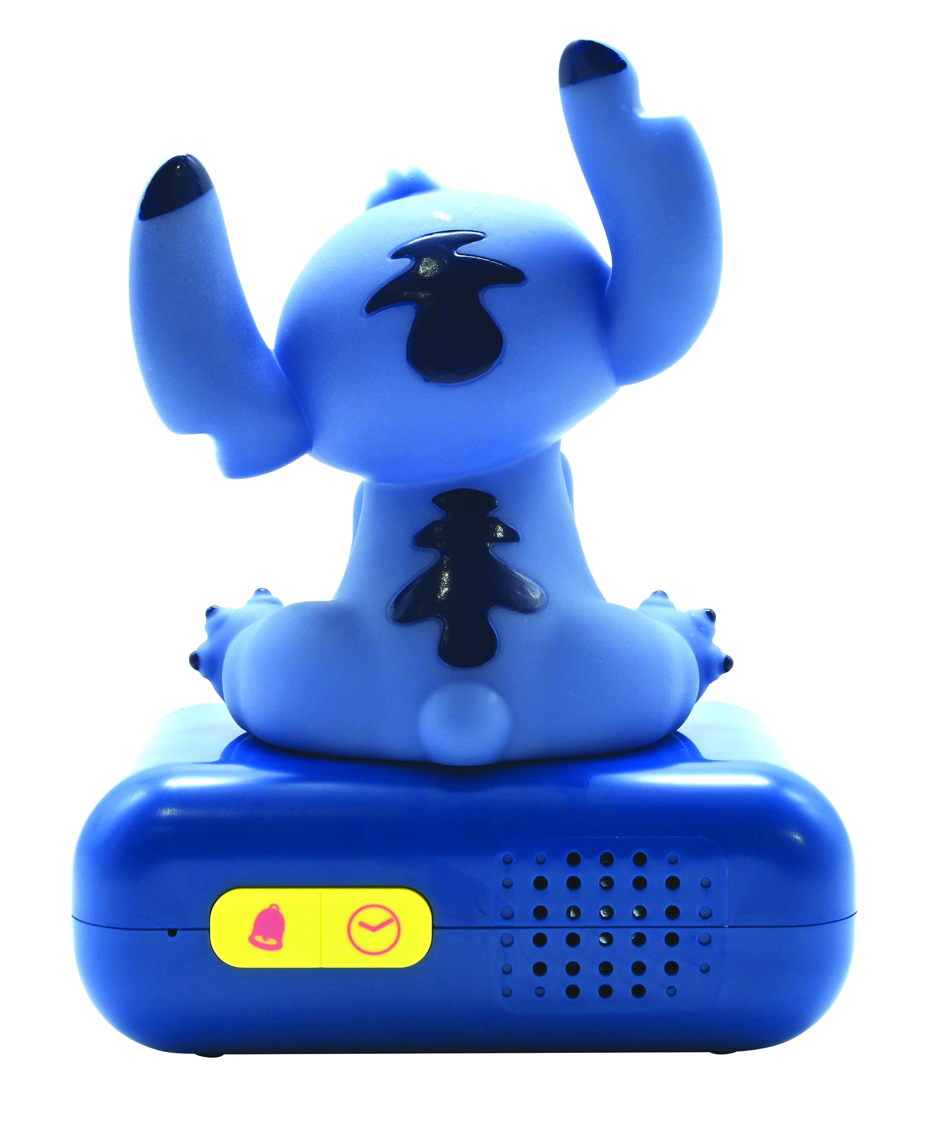 Lexibook Disney Stitch Digital Alarm Clock with 3D Night Light