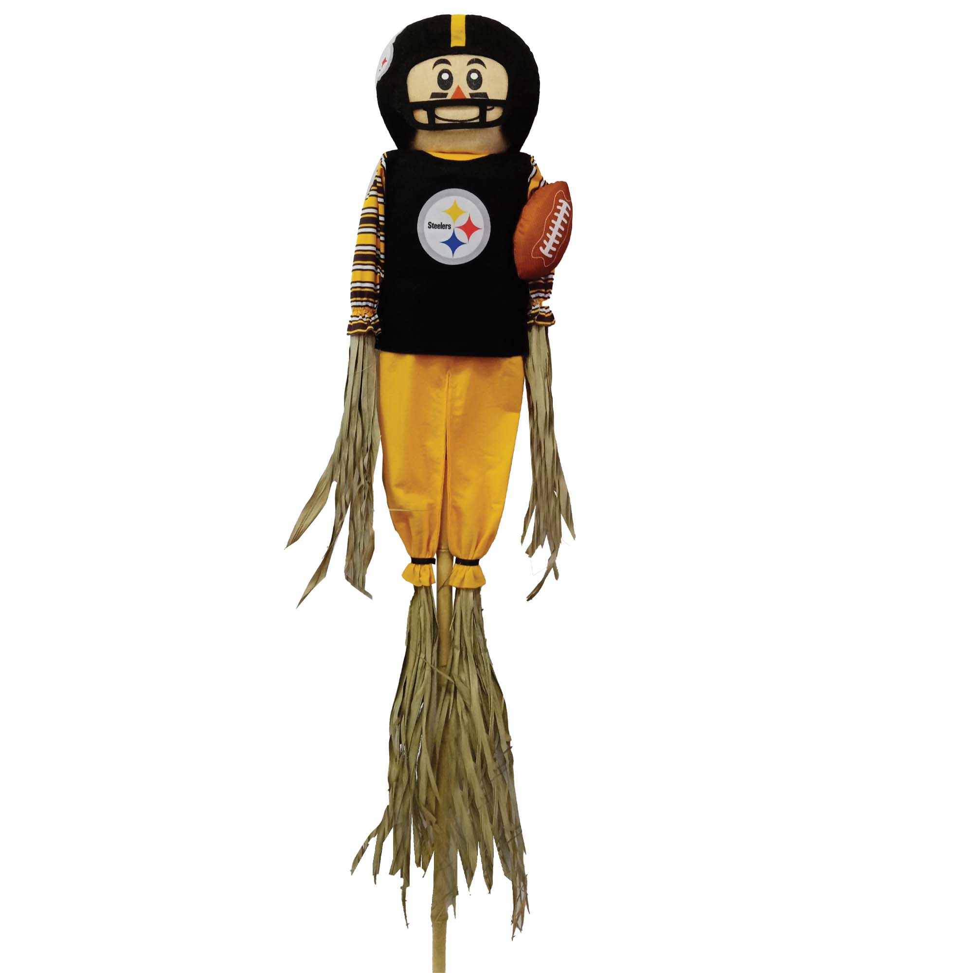 Front. Sporticulture - Pittsburgh Steelers Team Scarecrow - Multicolor.