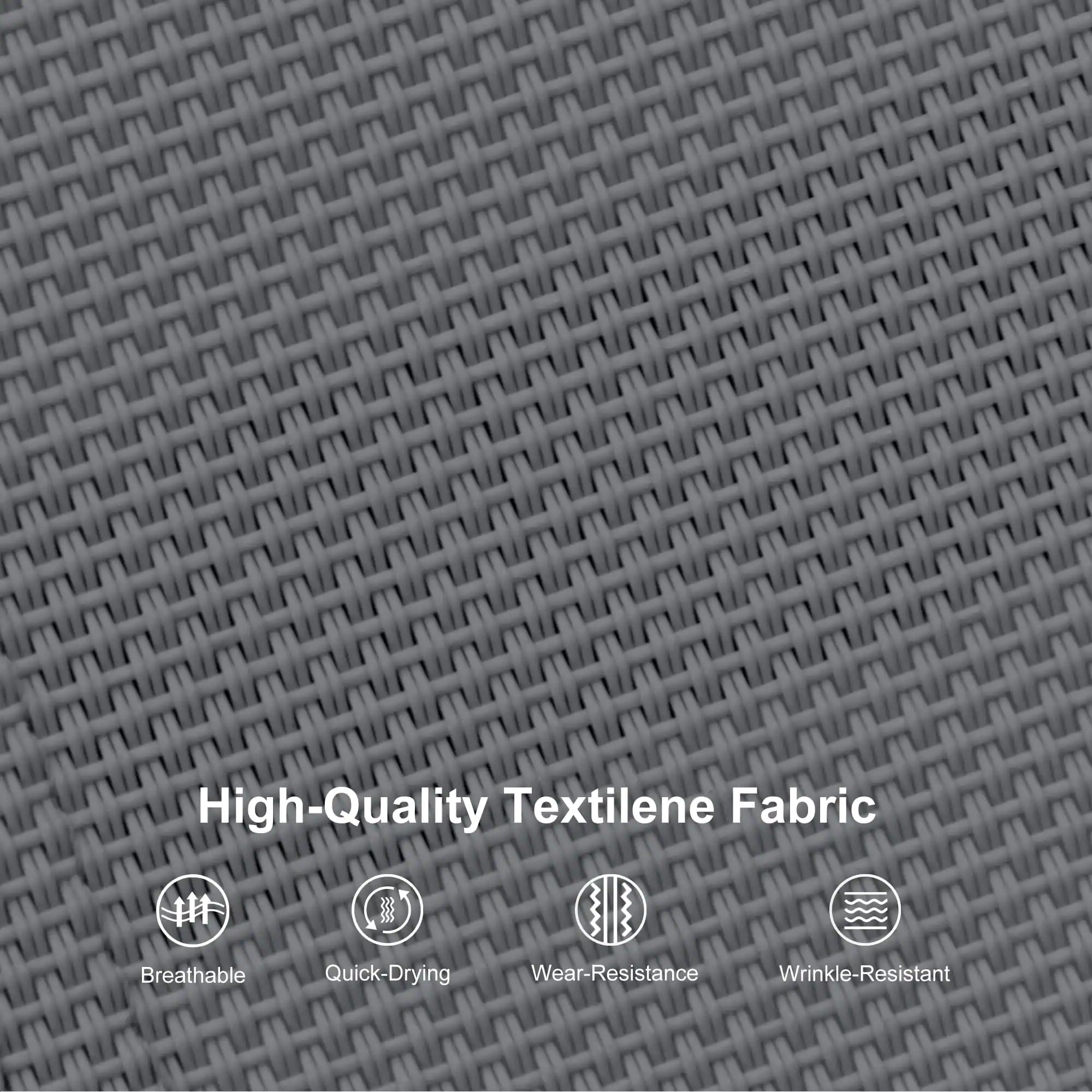 High-Quality Textilene Fabric

- Breathable
- Quick-Drying
- Wear-Resistance
- Wrinkle-Resistant