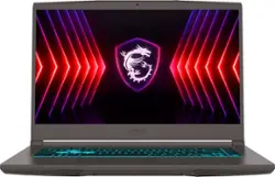 MSI - THIN A15 15.6" 144Hz FHD Gaming Laptop - AMD R5-7535HS - GeForce RTX 4050 - 8GB Memory - 512GBSSD - Black - Front_Zoom