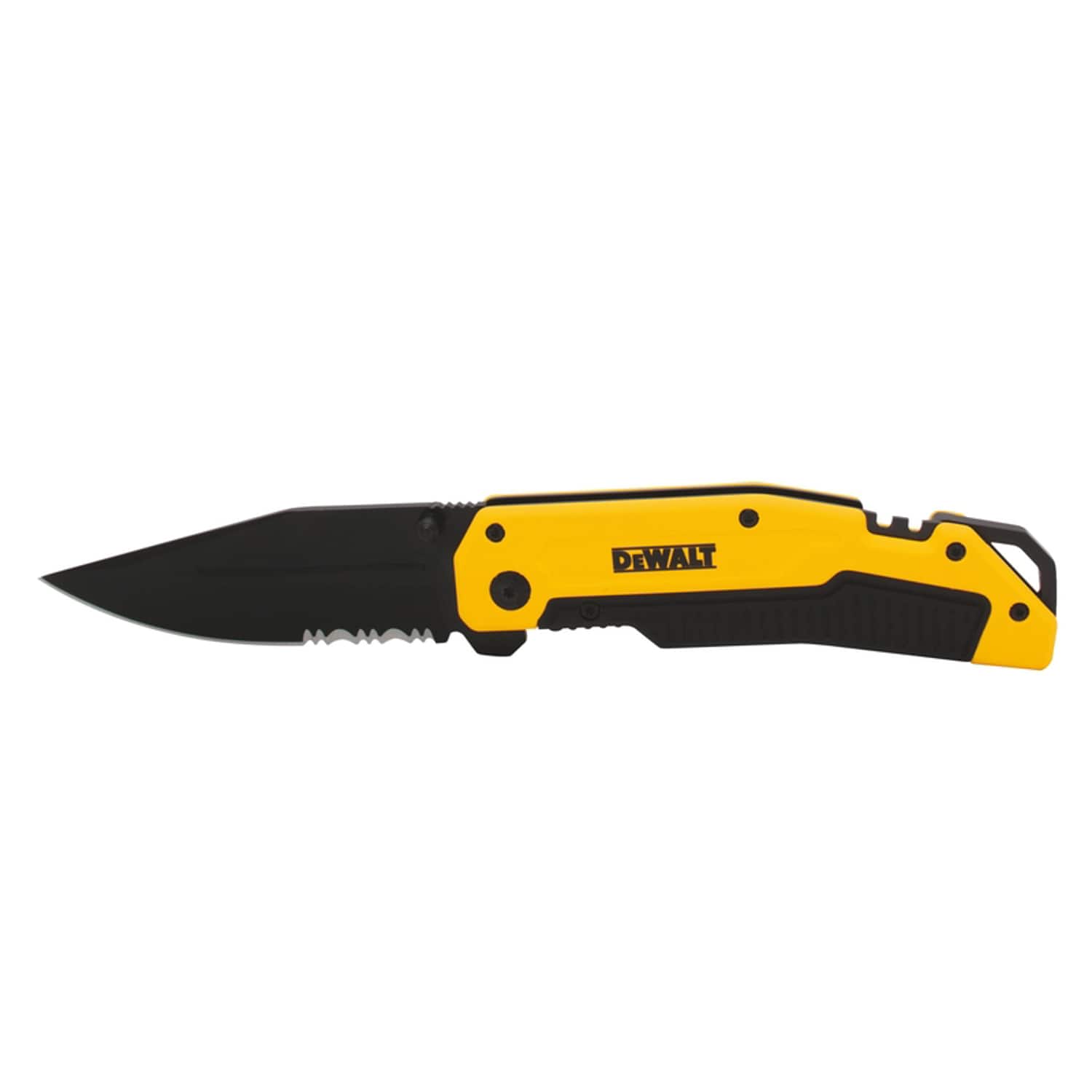 Dewalt - Black/Yellow 8CR13MOV Steel 8 in. Premium Pocket Knife