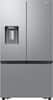 Front. Samsung - 26 cu. ft. Mega Capacity Counter Depth 3-Door French Door Refrigerator with External Water and Ice Dispenser - Fingerprint Resistant Stainless Steel.