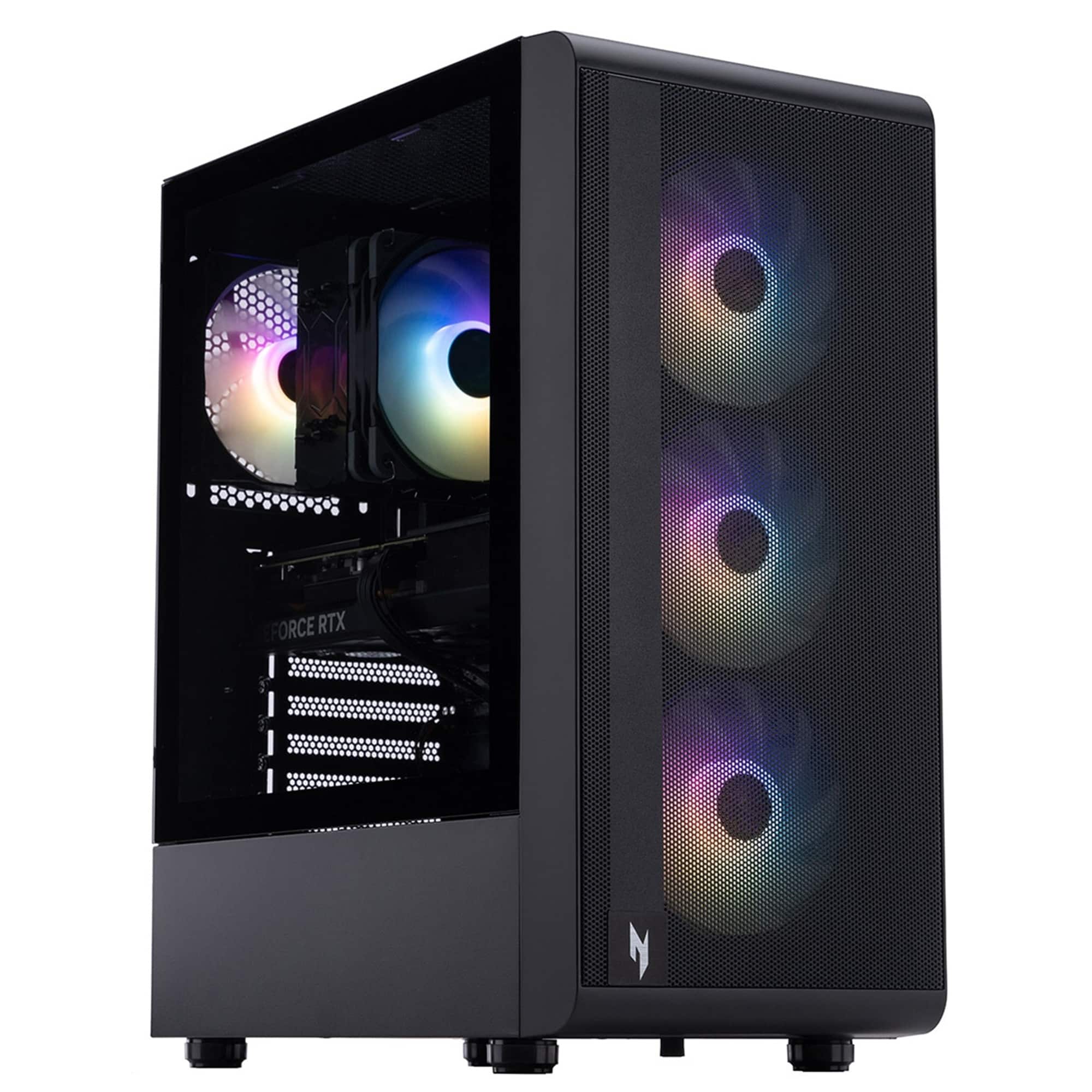 Acer - Nitro 60 N60-651-UB24 Gaming Desktop - Intel Core Ultra 9 285 - 32GB DDR5 Memory - NVIDIA GeForce RTX 5080 - 2TB SSD - Black - Front_Zoom