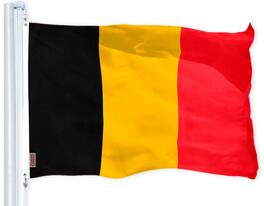 G128 - Belgium Flag 150D Printed Polyester 3 x 5 ft - Assorted Colors