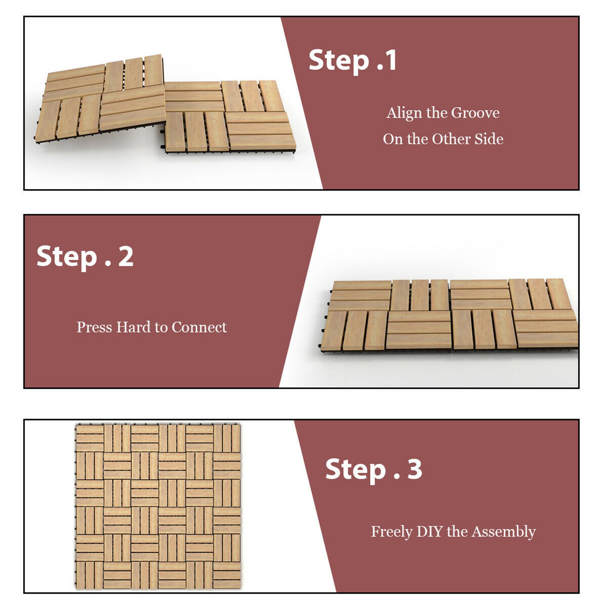 Step 1: Align the Groove On the Other Side  
Step 2: Press Hard to Connect  
Step 3: Freely DIY the Assembly