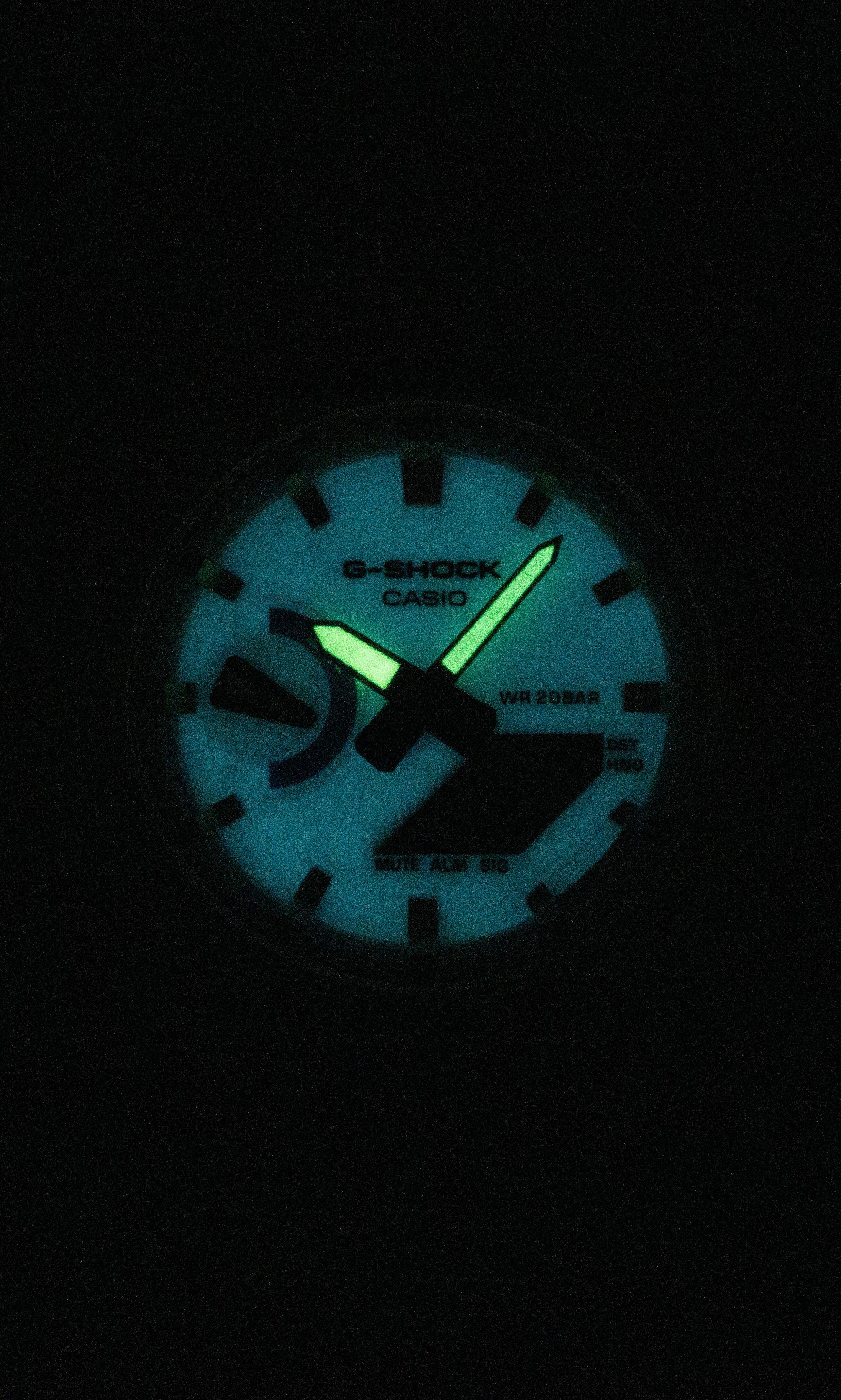 G-SHOCK  
CASIO  
WR 20BAR  
DST HNO  
ALM SIG  
MUTE