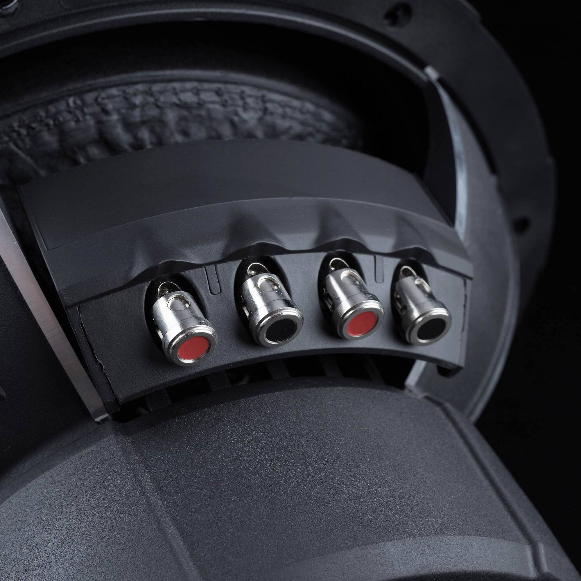 Alt View 2. Memphis Car Audio - Memphis Audio MJP1244 MOJO Pro Series 12" Component Subwoofer with Dual 4-ohm Voice Coils - Black/Gray.