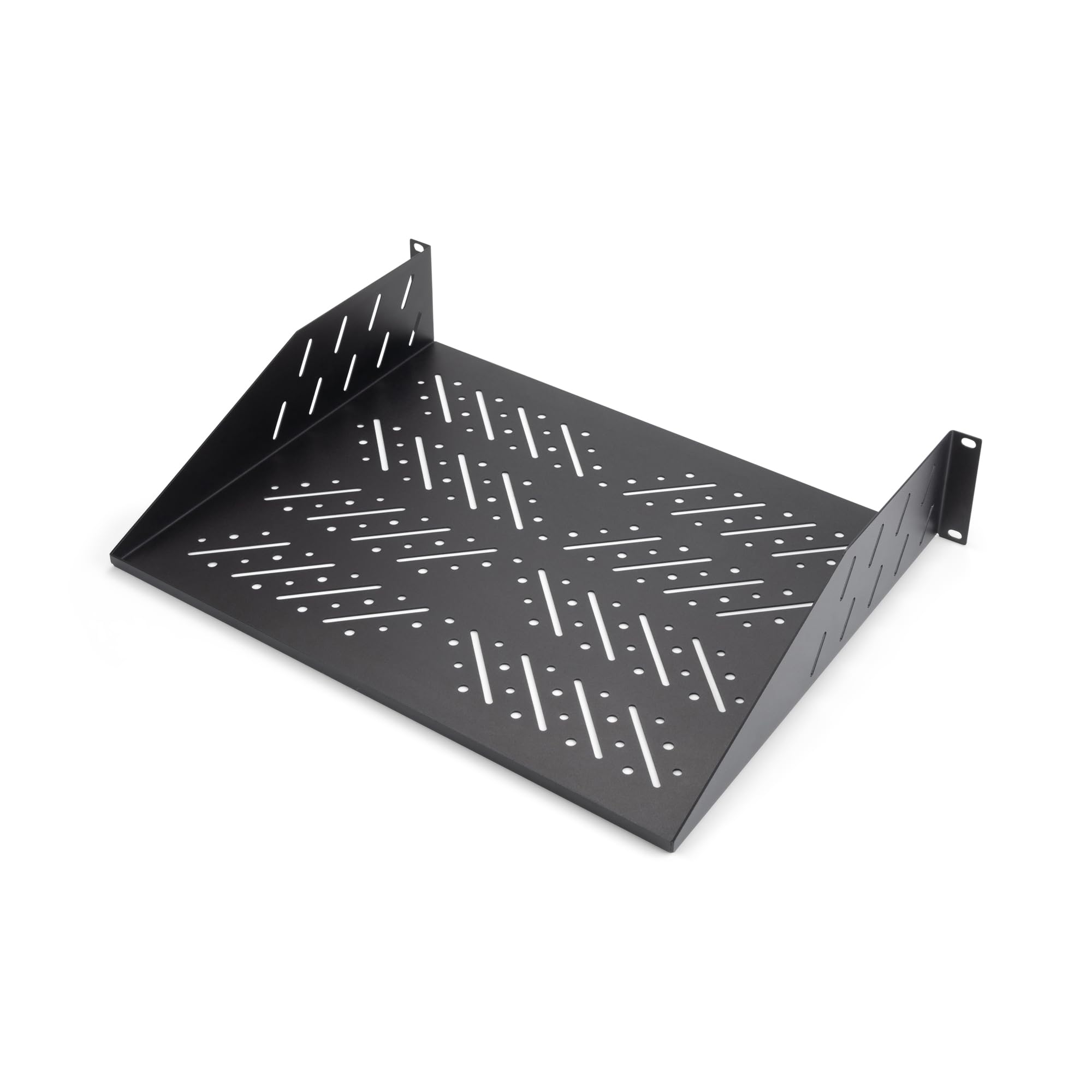 Back. On Stage Stands - On-Stage Vented Rack Shelf - 2U - Black.
