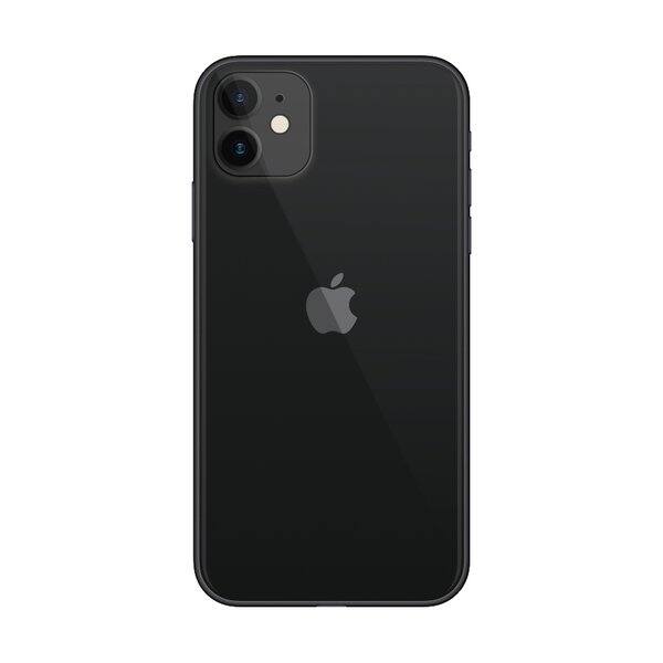 Alt View 3. Apple - iPhone 11 A2111 (Fully Unlocked) 128GB w/ Pre-Installed Tempered Glass - Black.