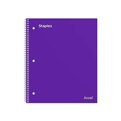 "Staples - Premium Poly 1-Subject Notebook, 8"" x 10.5"", Wide Ruled, 100 Sheets, (ST20960D) - Purple" price history on PriceWatchPro