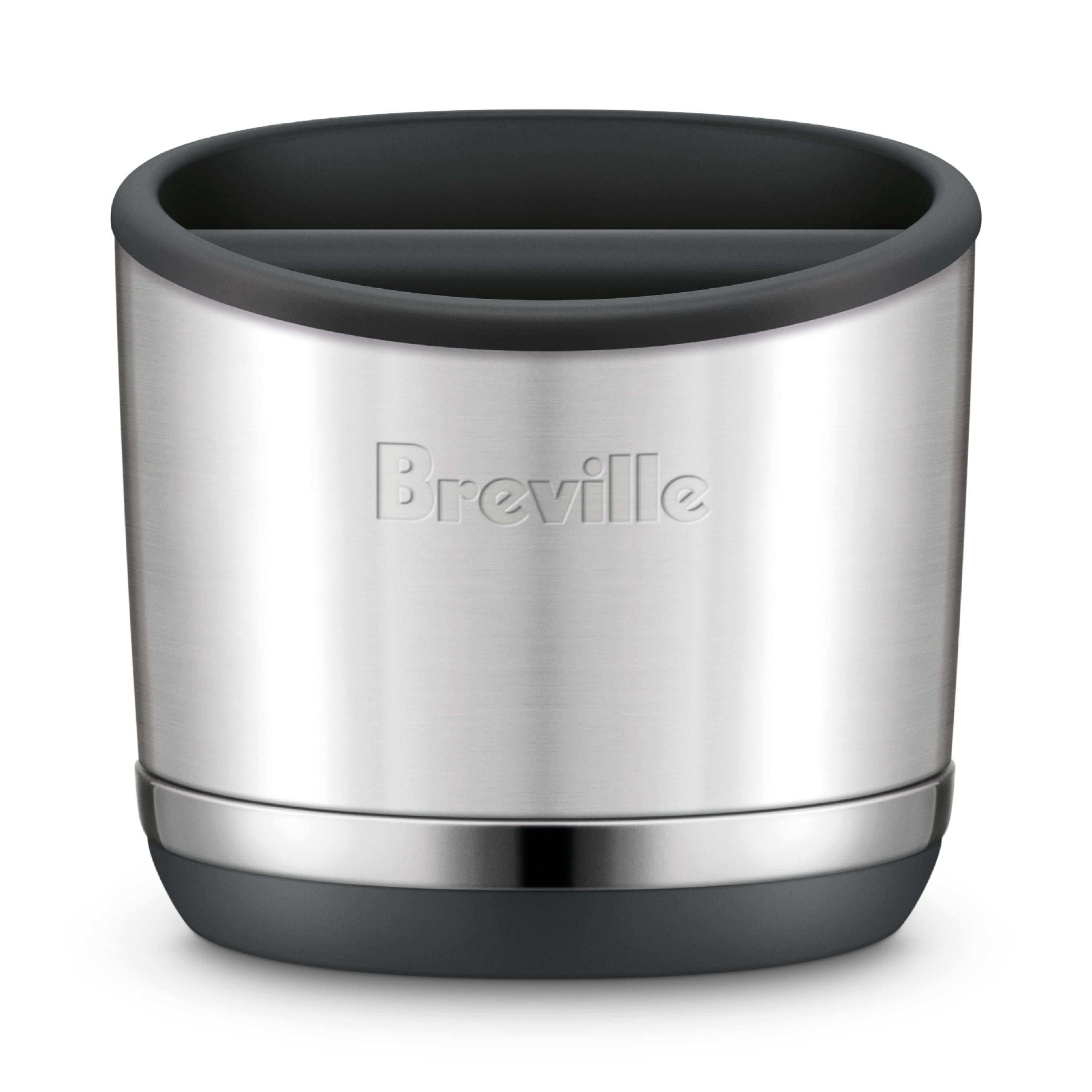 Front. Breville - Knock Box 10 - Brushed Stainless Steel.