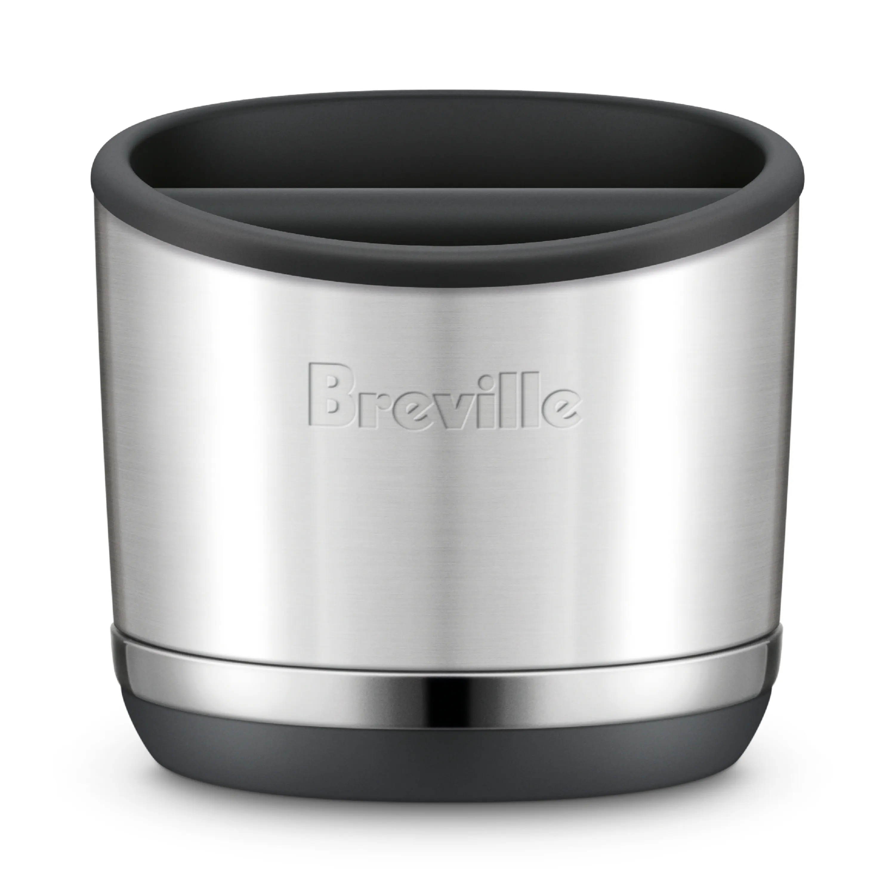 Front. Breville - Knock Box 10 - Brushed Stainless Steel.