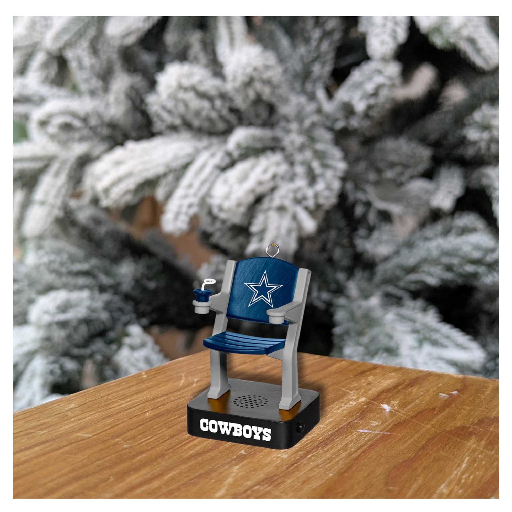 Alt View 1. Evergreen Enterprises - Dallas Cowboys Stadium Seat Ornament with Sound - Multicolor.