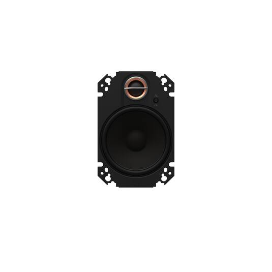 Angle. Infinity - INFINITY KAPPA 463XF 4” x 6” two-way car audio plate  multi-element speaker / No Grill - Black.