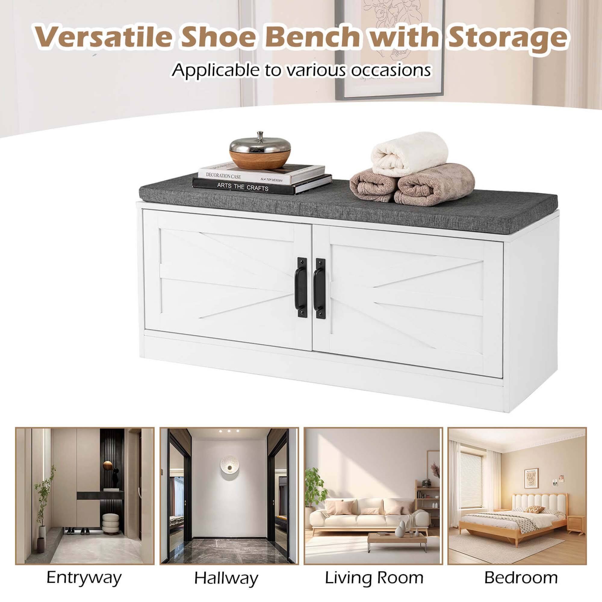 Versatile Shoe Bench with Storage
Applicable to various occasions
Entryway
Hallway
Living Room
Bedroom
DECORATION CARE
ARTS THE CRAFTS
