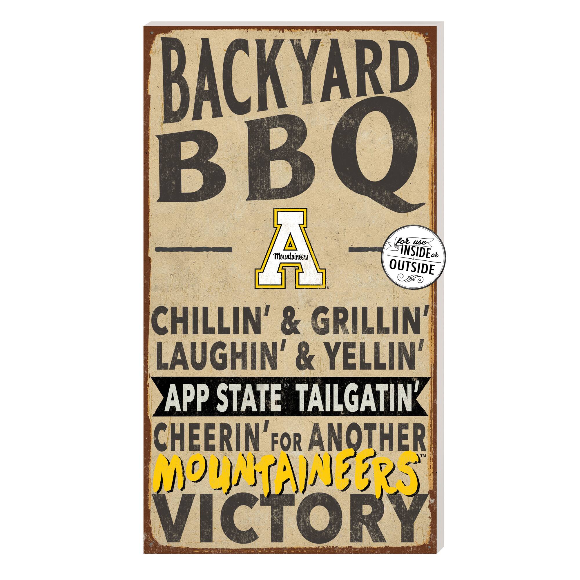 Brown Appalachian State Mountaineers 11'' x 20'' Indoor/Outdoor BBQ Sign