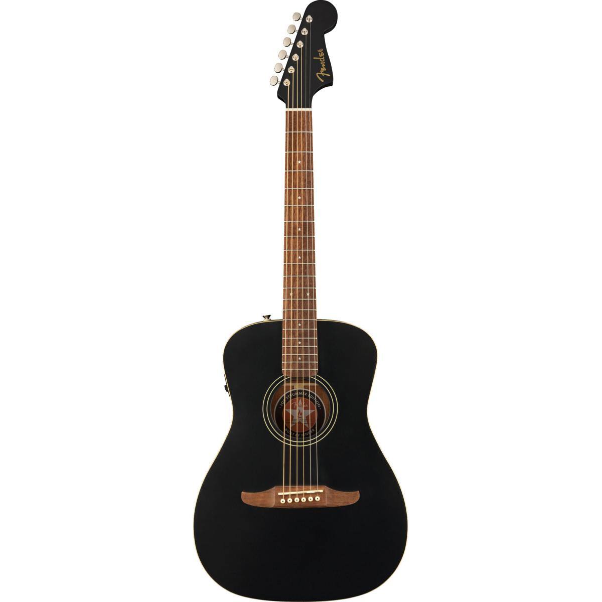 Front. Fender - Fender Joe Strummer Campfire Electric Guitar, Walnut Fingerboard, Matte Black.