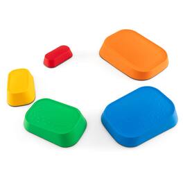 Costway - 5 Pcs Balance Stepping Stones for Kids with Non-Slip Surface and Edging - Multicolor