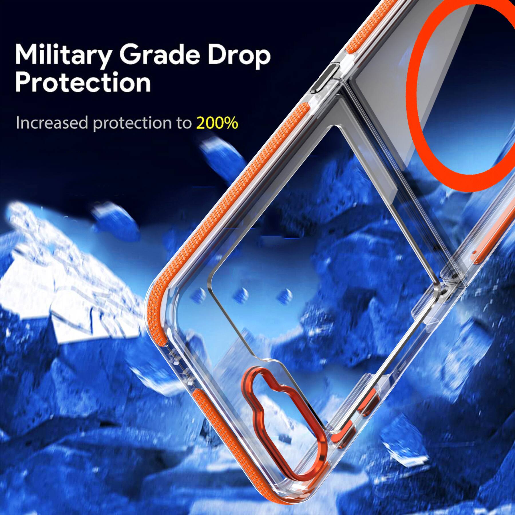 Military Grade Drop Protection  
Increased protection to 200%