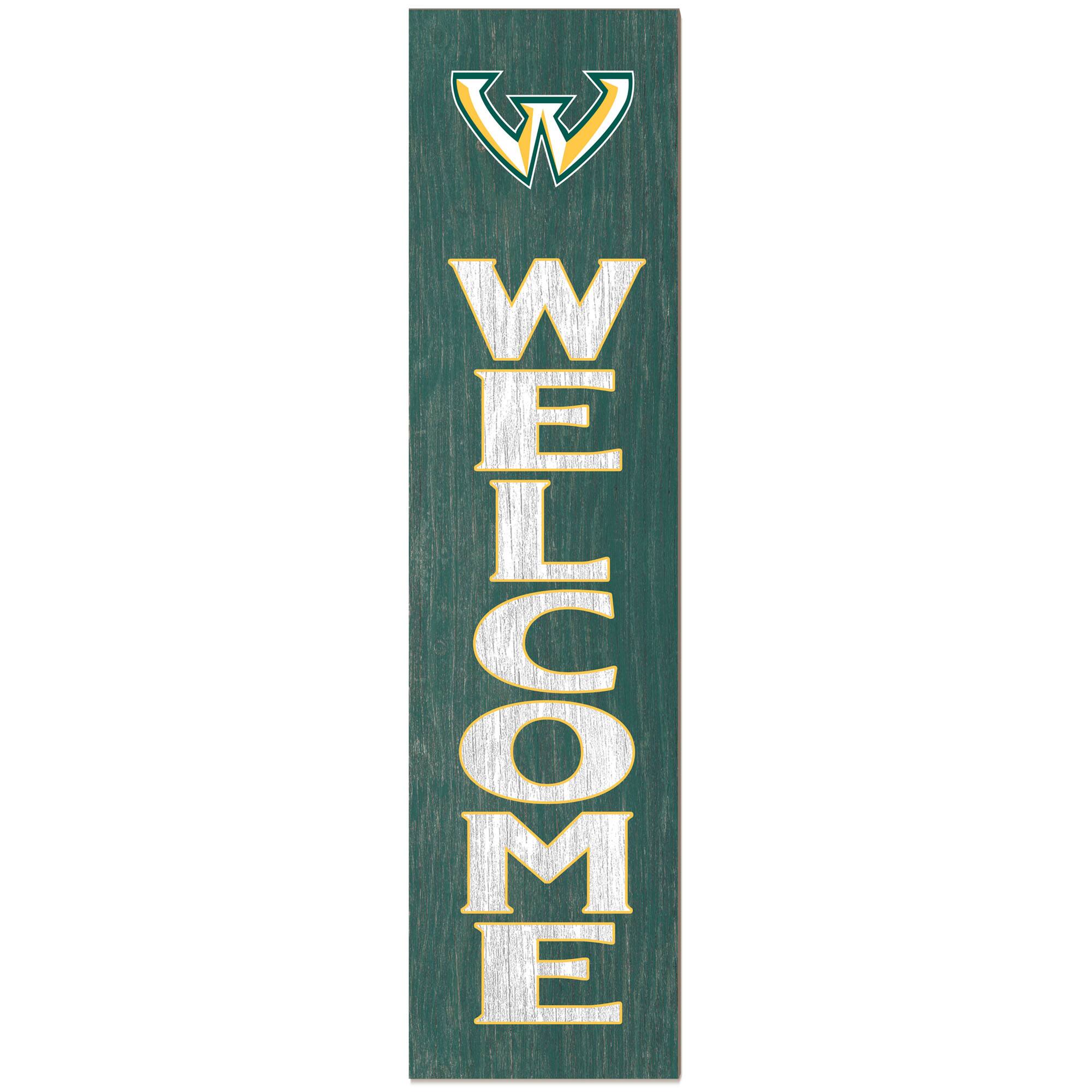 Wayne State Warriors 12'' x 48'' Outdoor Leaner Welcome Sign