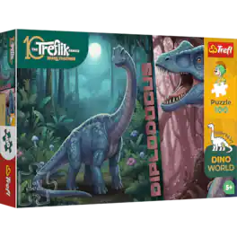 Trefl - Kids Treflik Family - Inspired By Nature Diplodocus 100 Piece Puzzle - Multicolor