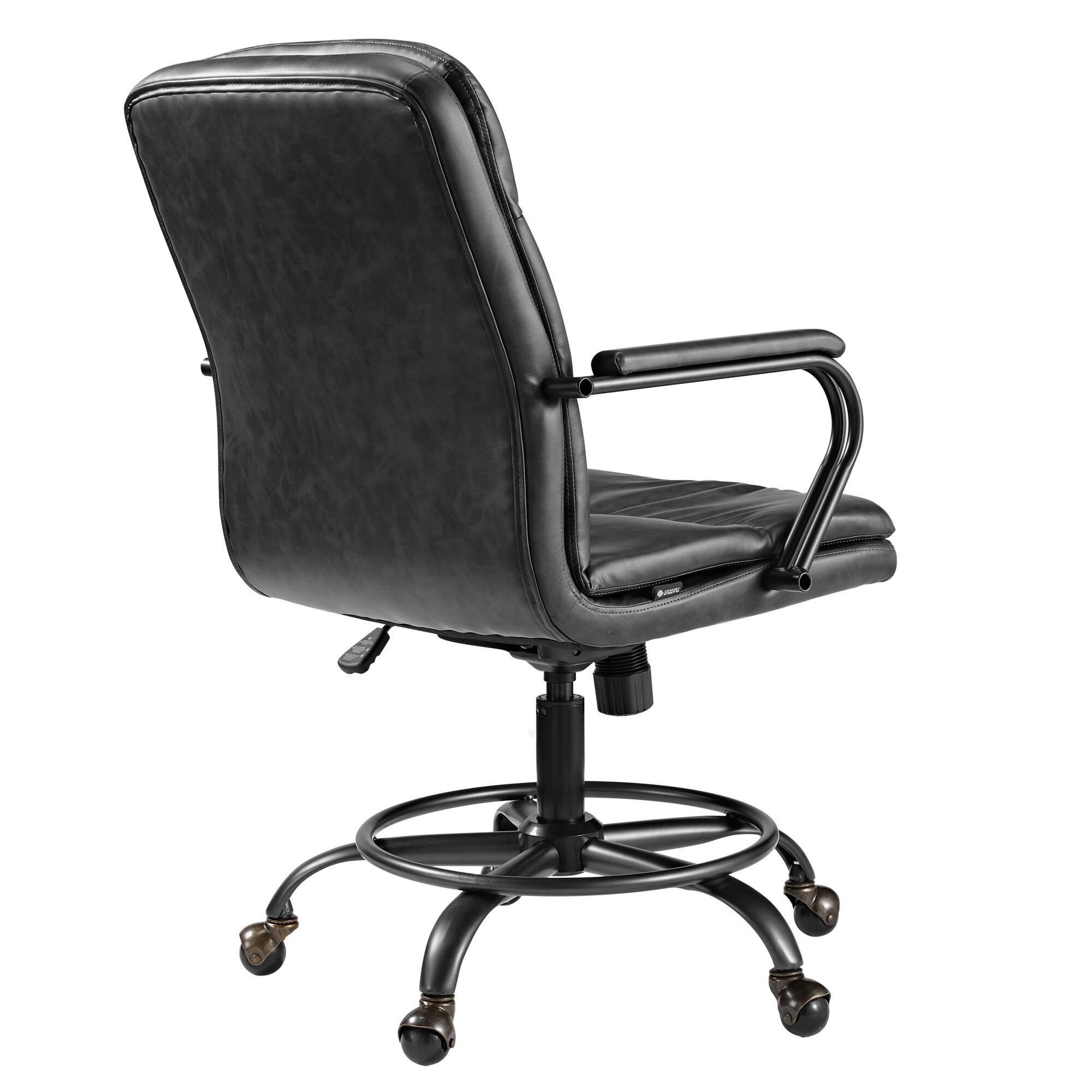 Alt View 1. Eureka Ergonomic - PU Leather Home Office Chair Ergonomic Desk Chair - Grey.