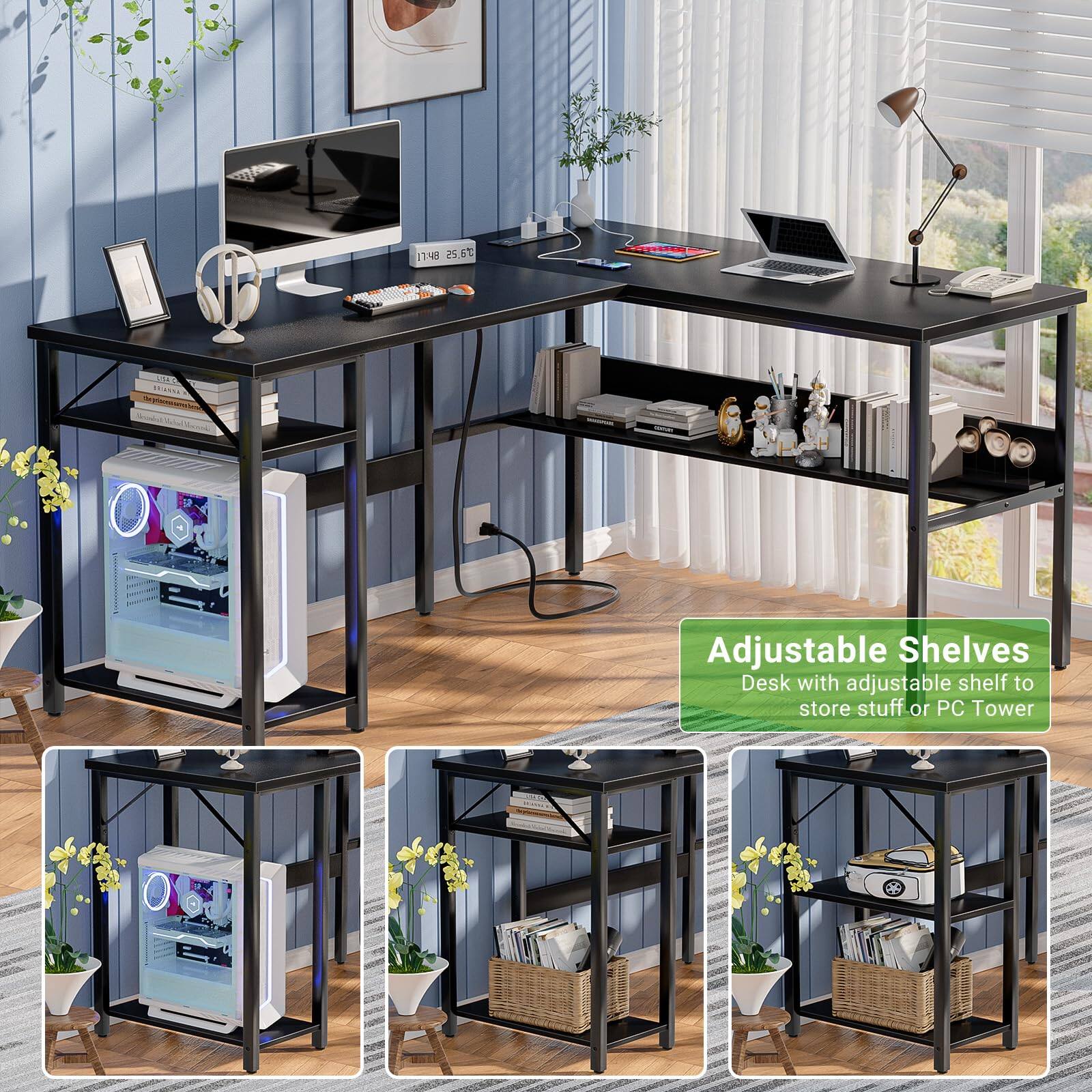 1148 5.5% NES EO Adjustable Shelves Desk with adjustable shelf to store stuff or PC Tower

Adjustable Shelves
Desk with adjustable shelf to store stuff or PC Tower