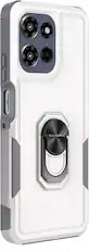 Angle. SaharaCase - Raider Series Heavy Duty Case for Motorola G Power 5G (2025/2026) - Fossil White.