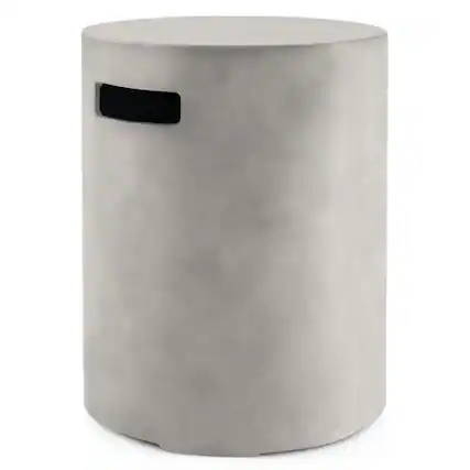 Front. Mondawe - Outdoor Tank Hideaway Table Fits Standard 20 LBS Propane Gas Tank for Fire Pits - Grey.