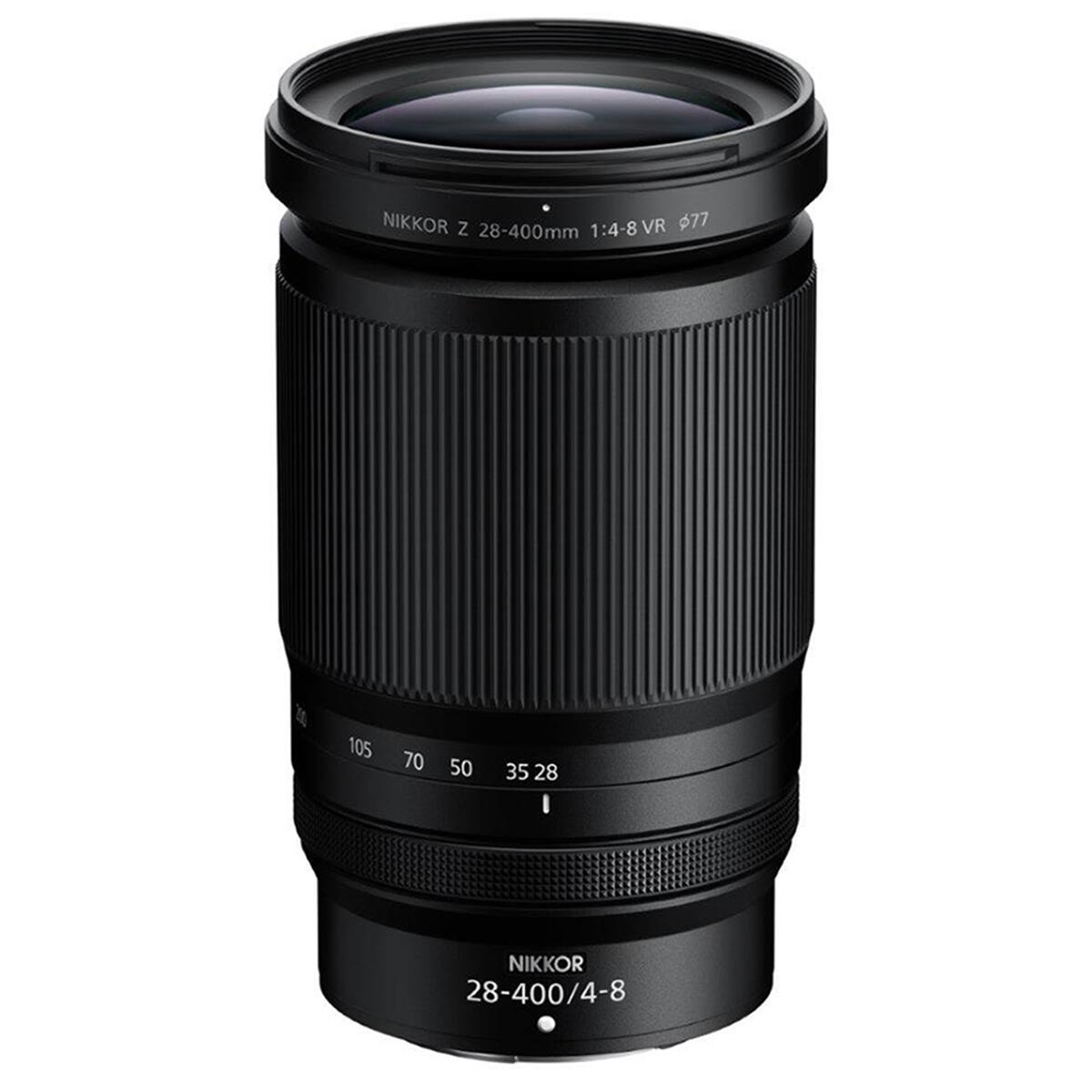 NIKKOR Z 28-400mm 1:4-8 VR 77  
105 70 50 35 28  
NIKKOR 28-400/4-8