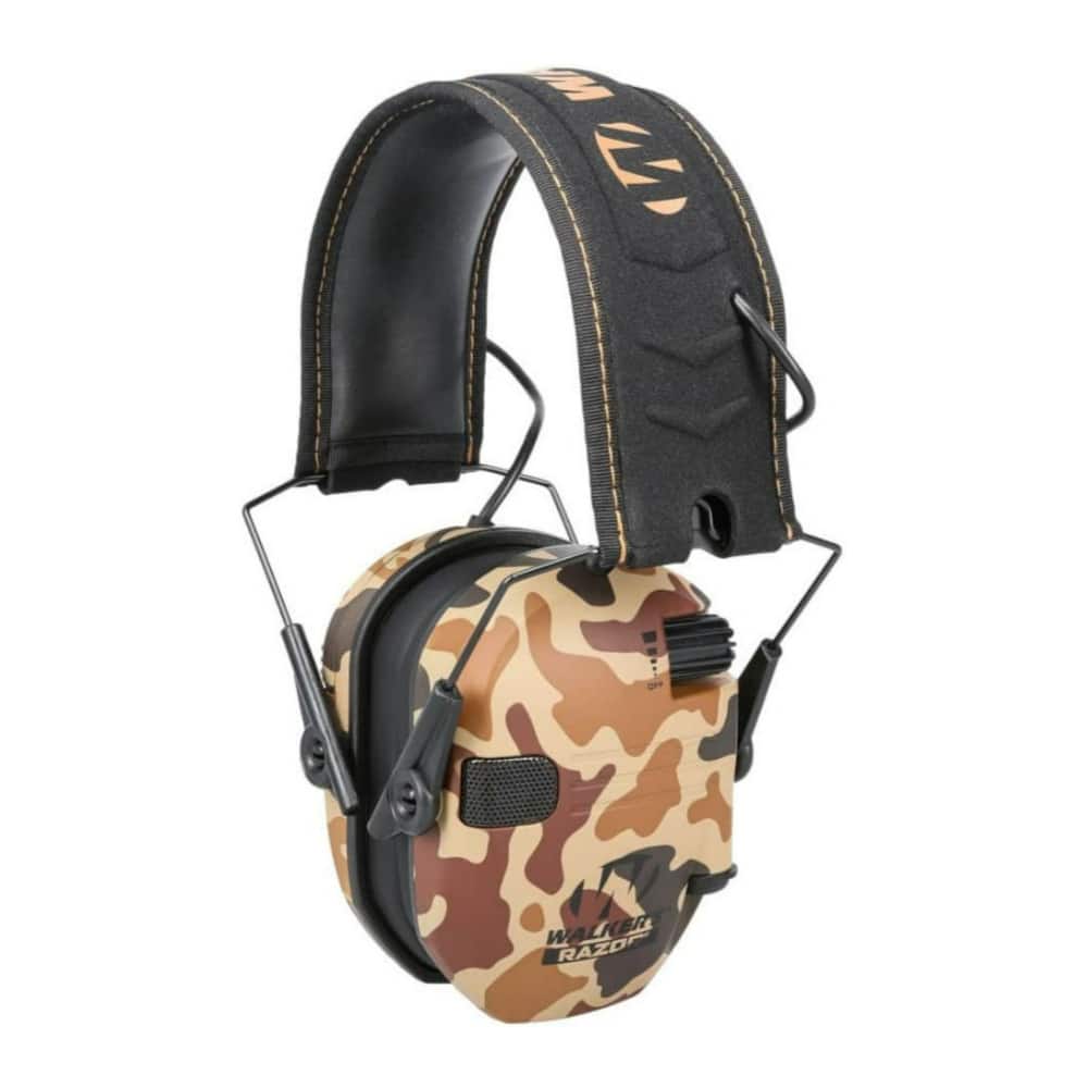 Walker’s - Walkers Razor Slim Electronic Duck Camo Muff with Full Range Speakers - Camouflage
