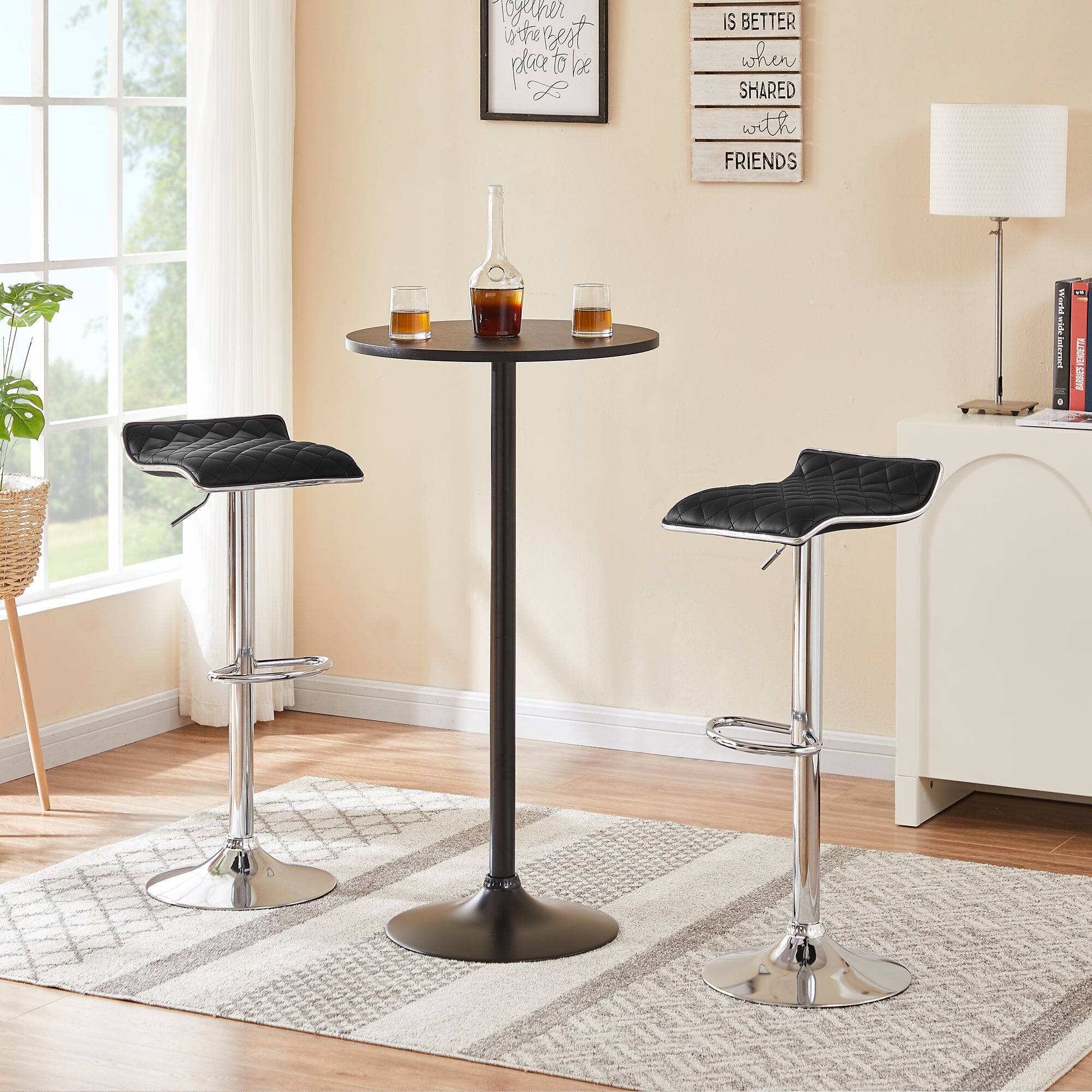 Sure, here is the corrected and grouped text from the image:

---

**Left Sign:**
- "Life is the best place to be"

**Right Sign:**
- "IS BETTER when SHARED with FRIENDS"

---

**Additional Text:**
- "Woke" (partially visible on the left sign)