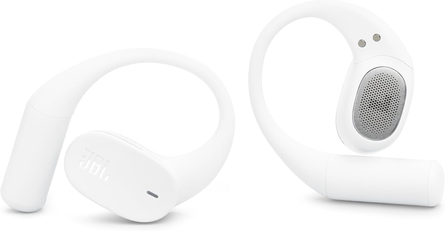 Back. JBL - JBL Tune Sense Lite True Wireless Open-Ear Headphones - White - White.
