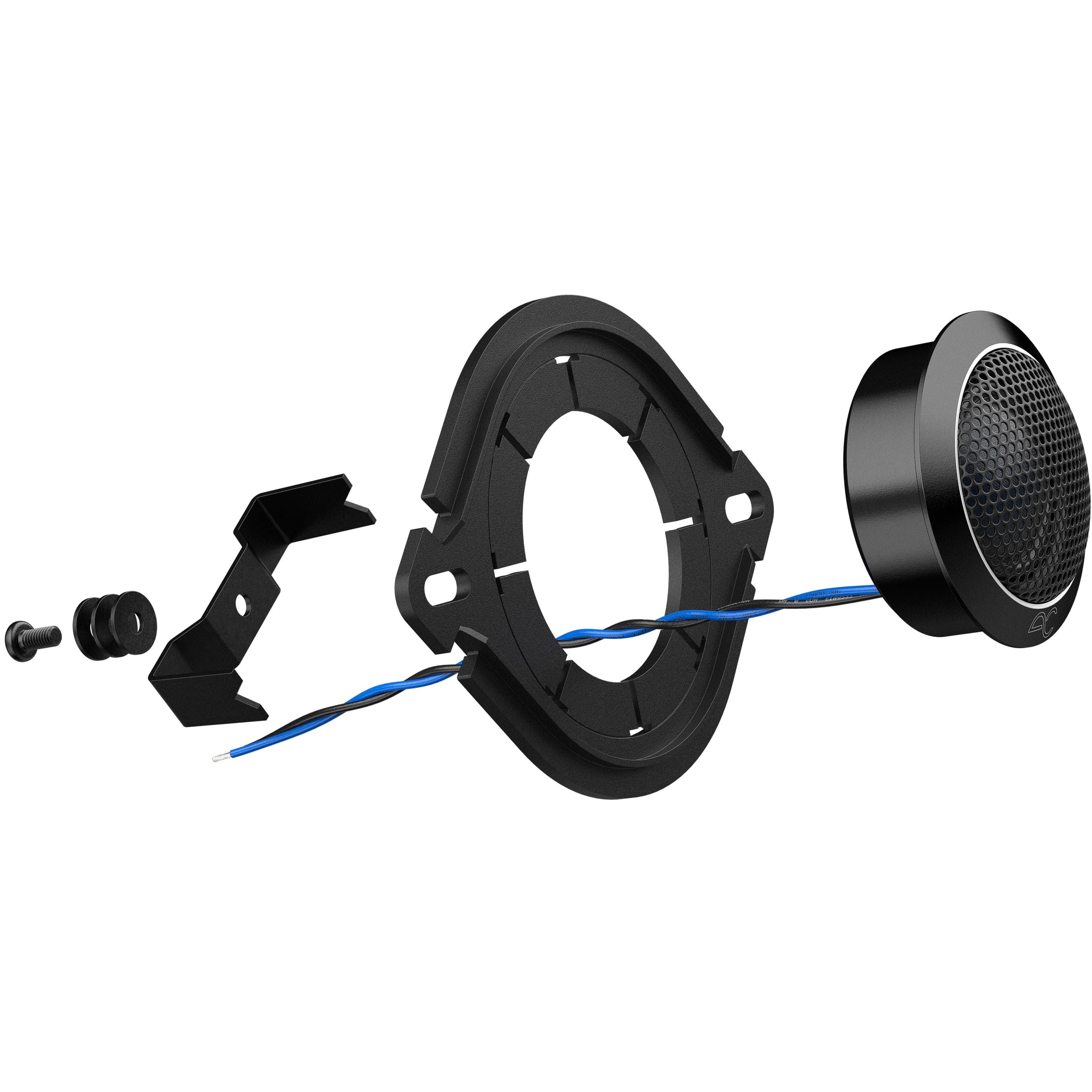 Alt View 20. AudioControl - PNW Series 1” High-Fidelity Tweeters (Pair) - Black.