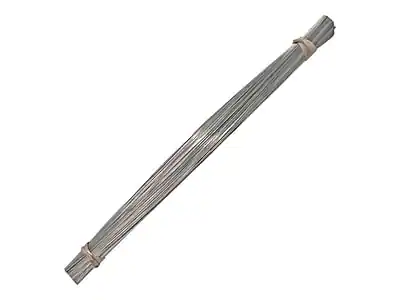 Front. Advantus - 1' 26 Gauge Galvanized Tie Wires, 1000/Pack - Silver.