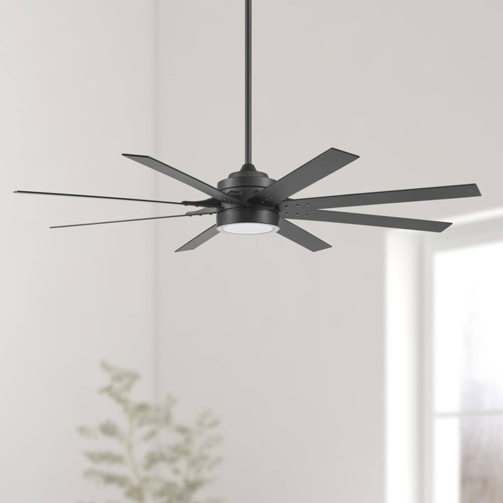 Alt View 7. Honeywell - Honeywell Xerxes 70" Ceiling Fan w/ Remote Control, & Reversible Blades, Black - Black.