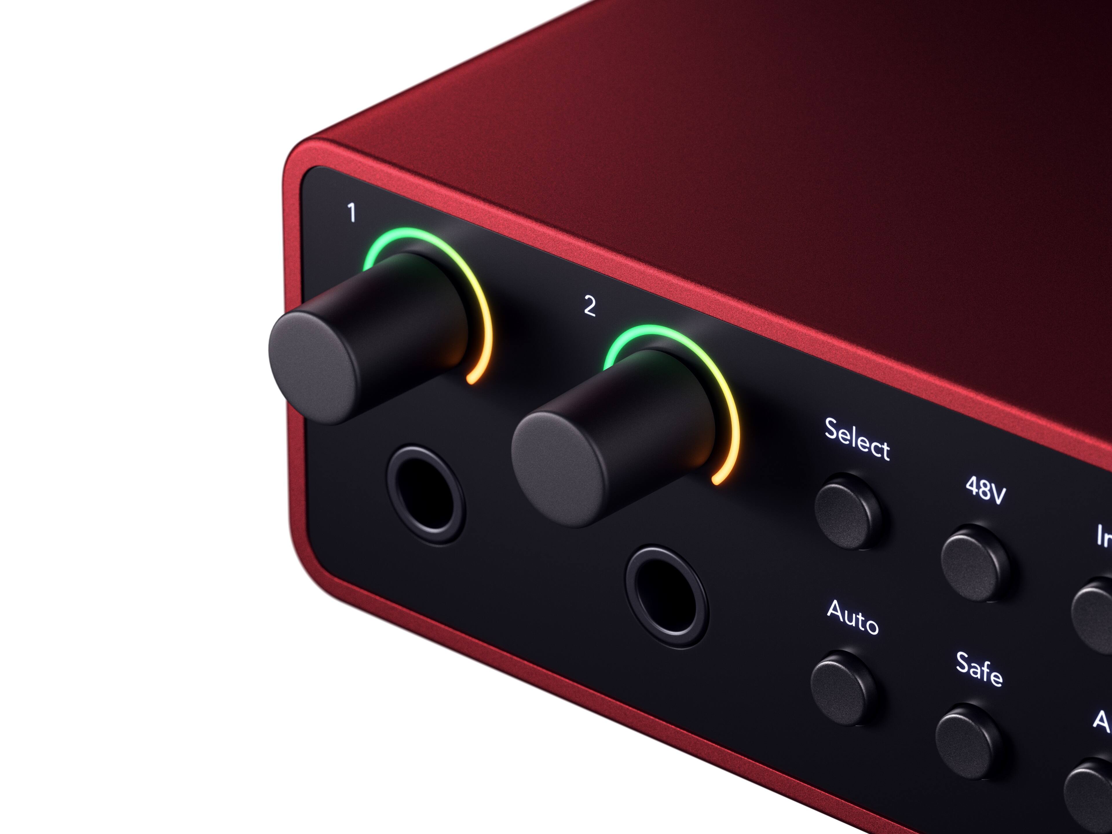 Alt View 13. Focusrite - Scarlett 4i4 4th Generation Audio Interface - Red.