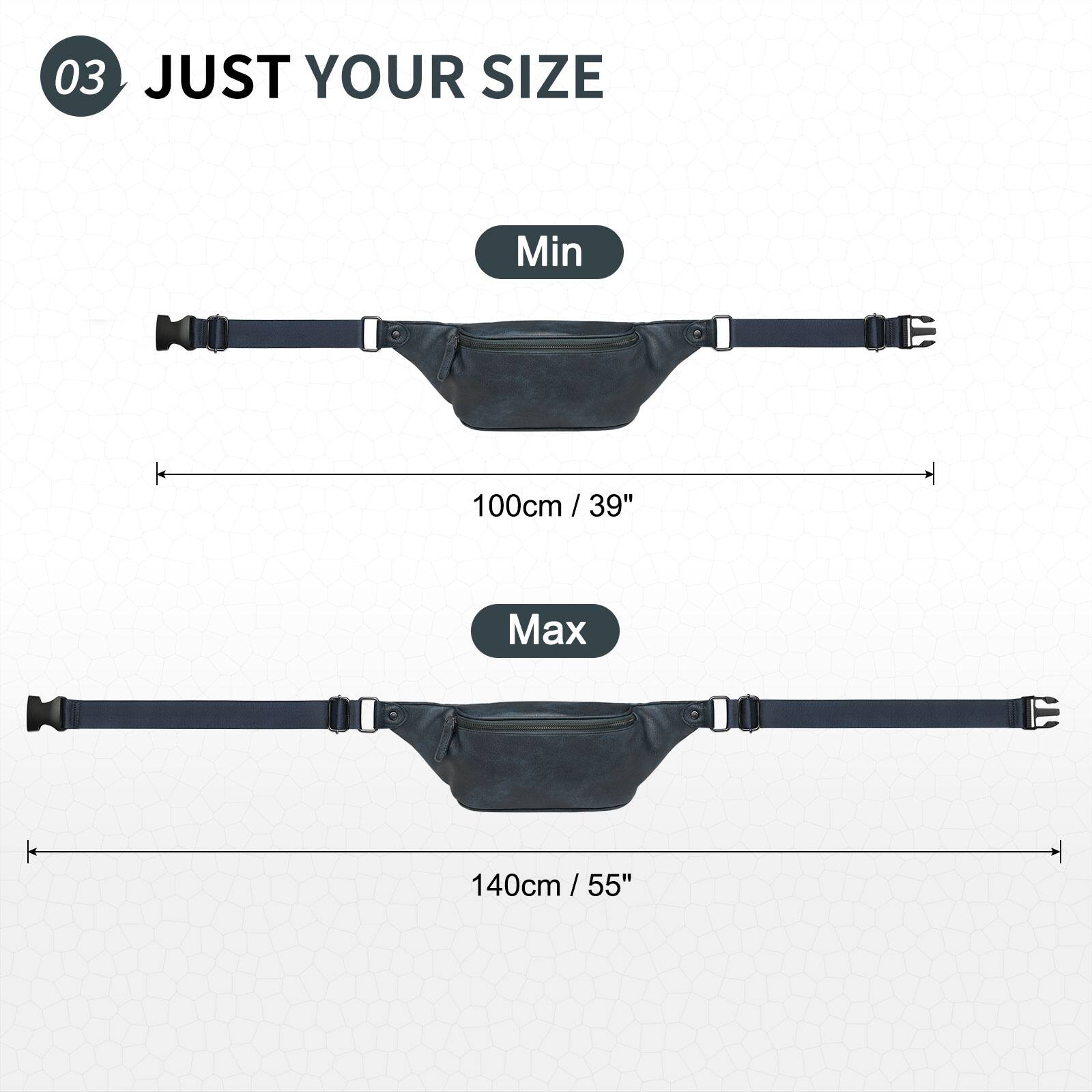 03 JUST YOUR SIZE

Min 100cm / 39"

Max 140cm / 55"