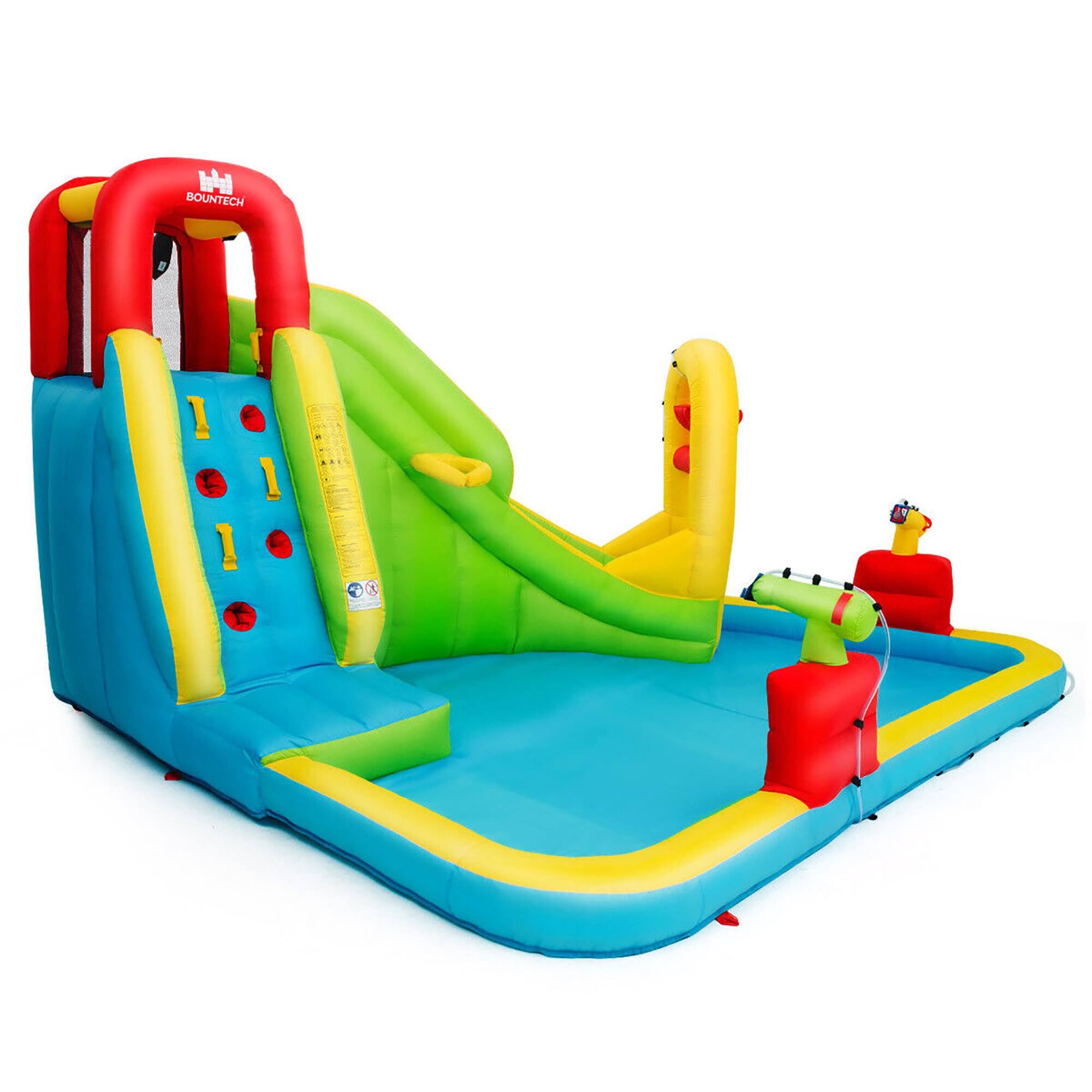 Alt View 9. Gymax - Gymax Outdoor Inflatable Splash Water Bounce House Jump Slide w/ 550W Blower Kids Gift.