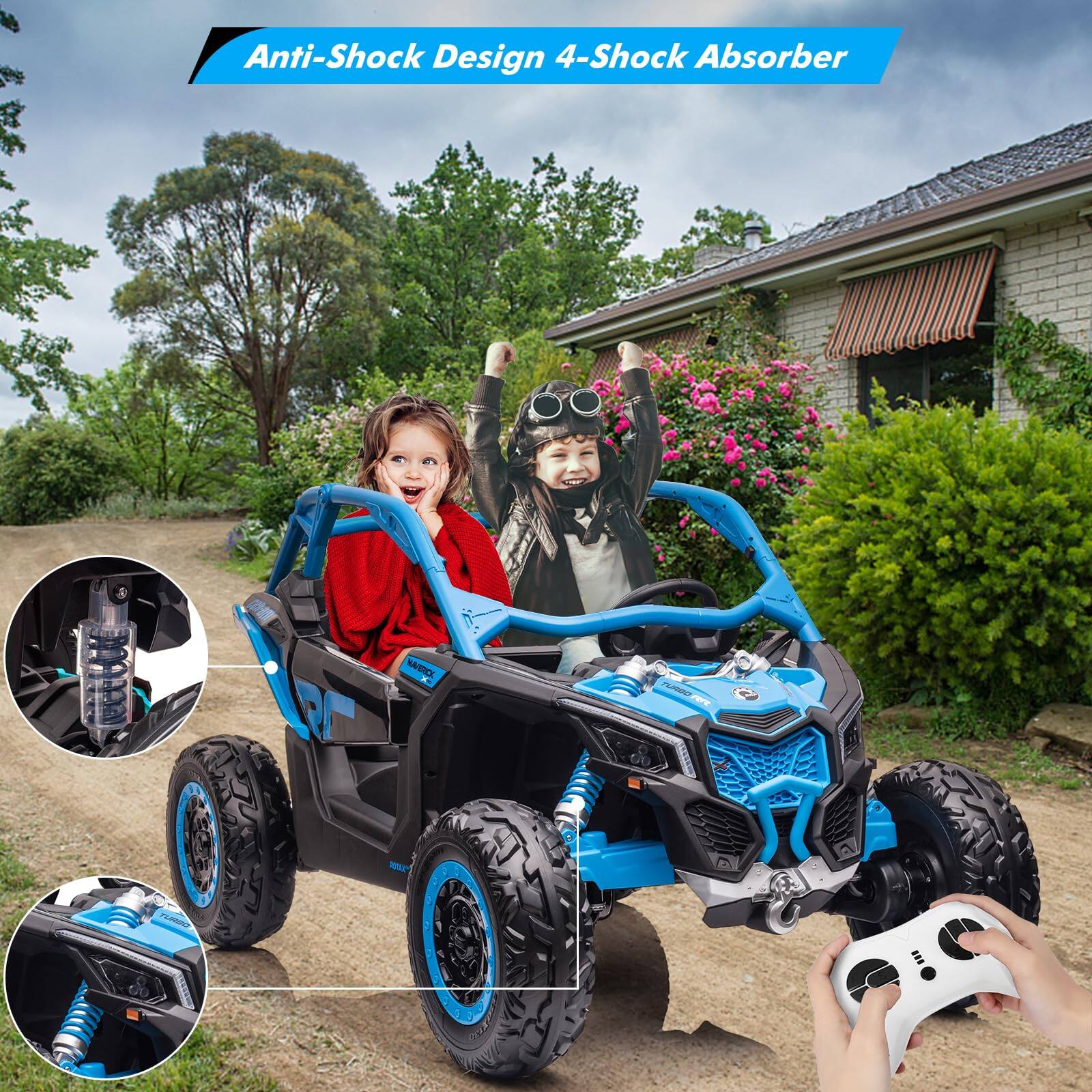 Anti-Shock Design 4-Shock Absorber