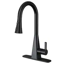 Dual-Sensor Touchless Pull-Down Kitchen Faucet with 3-Function Sprayer