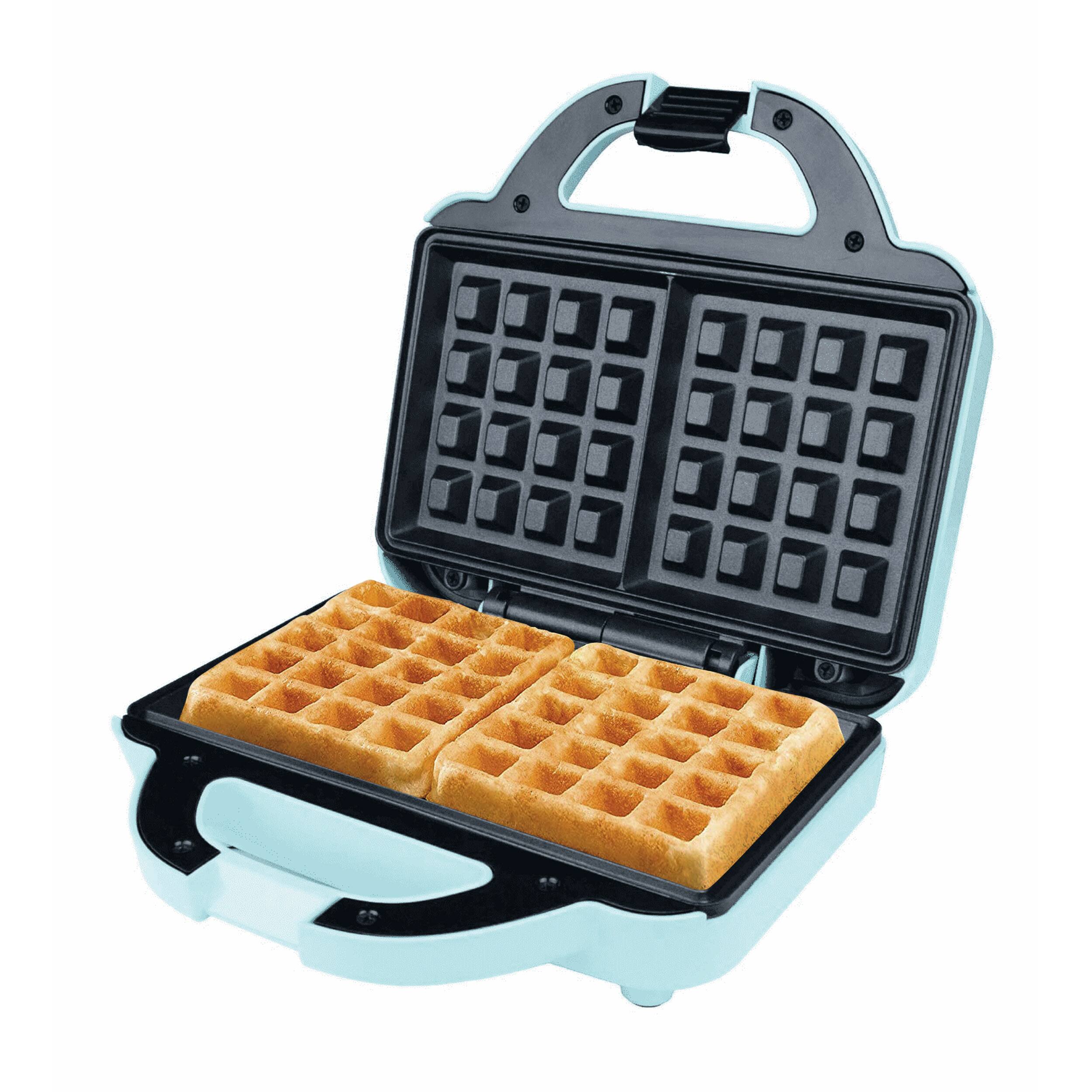 Alt View 2. Brentwood - Brentwood Couture Purse Non-Stick Dual Waffle Maker in Blue with Indicator Lights - Blue.