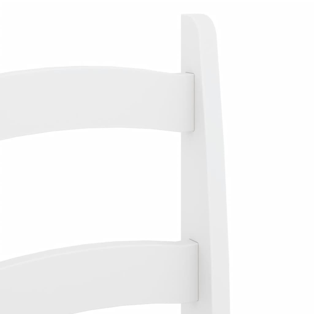 Alt View 7. Boyel Living - White Minimalist Desig Set of 2 Solid Pine Wood Dining Chairs - White.