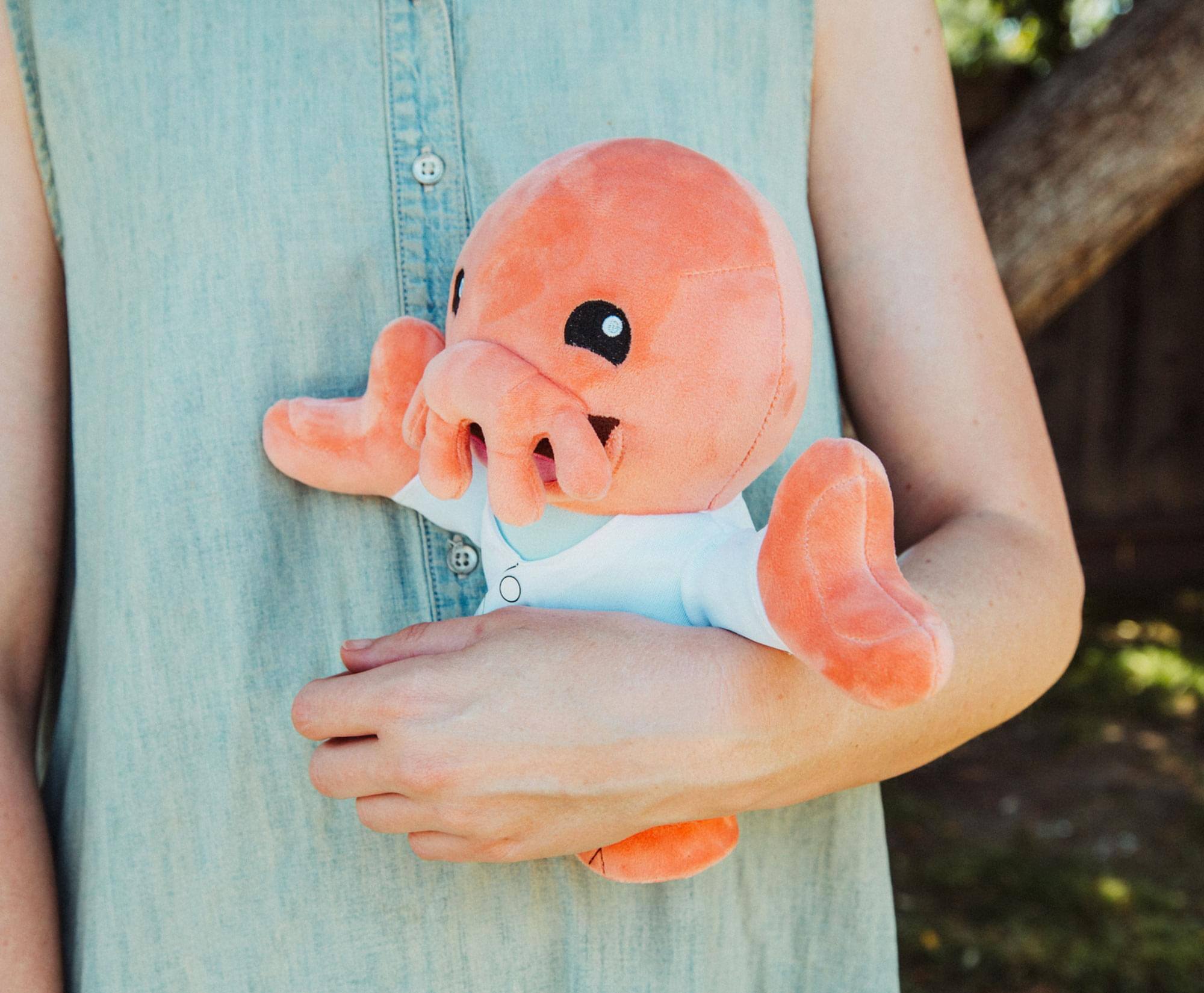 Alt View 4. Toynk - Futurama Zoidberg 8-Inch Chibi Collector Plush Toy - Pink.