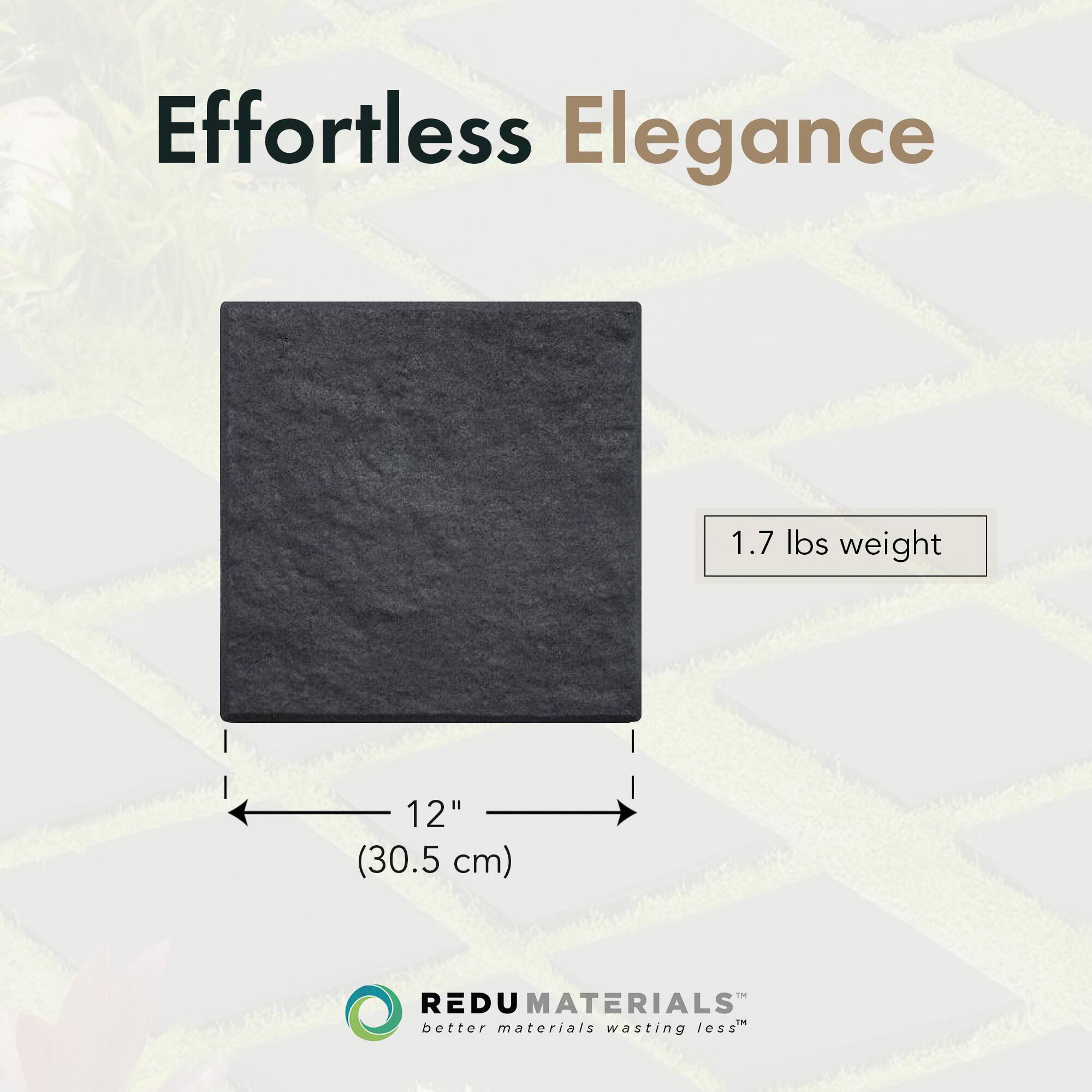 Effortless Elegance

1.7 lbs weight

12" (30.5 cm)

REDU MATERIALS™
better materials wasting less™