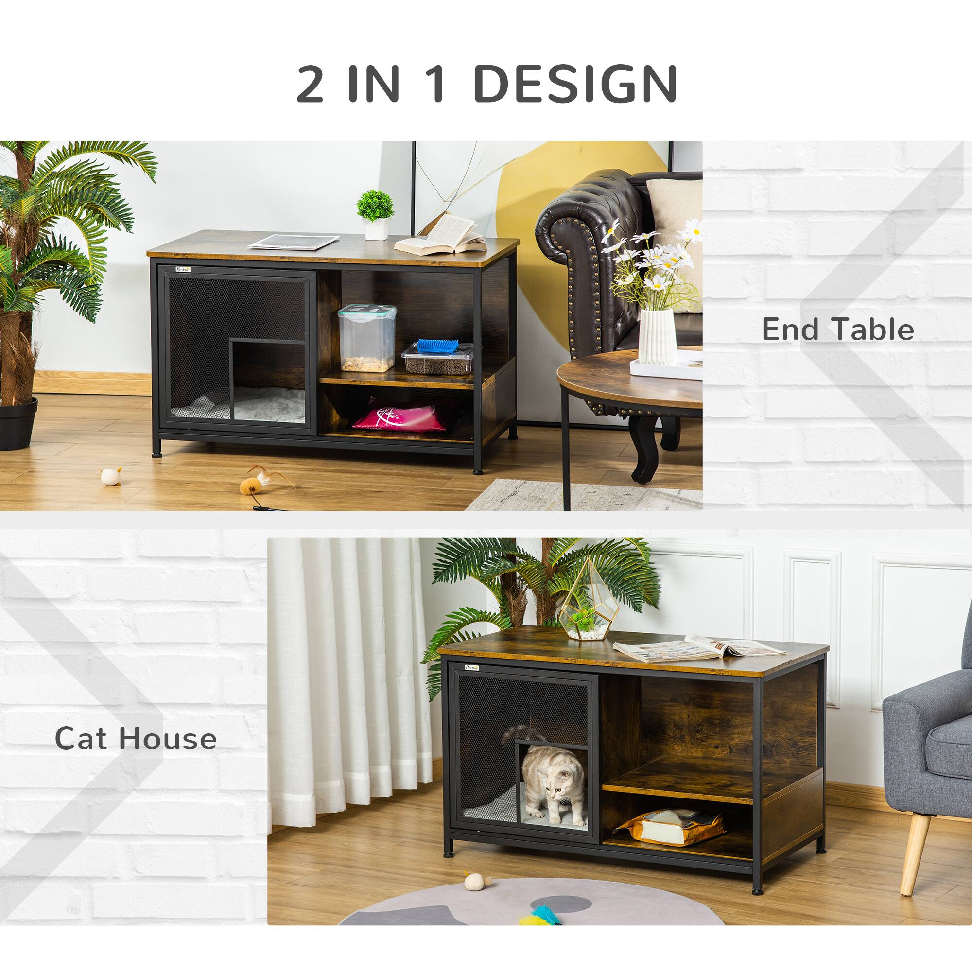 2 IN 1 DESIGN

End Table

Cat House