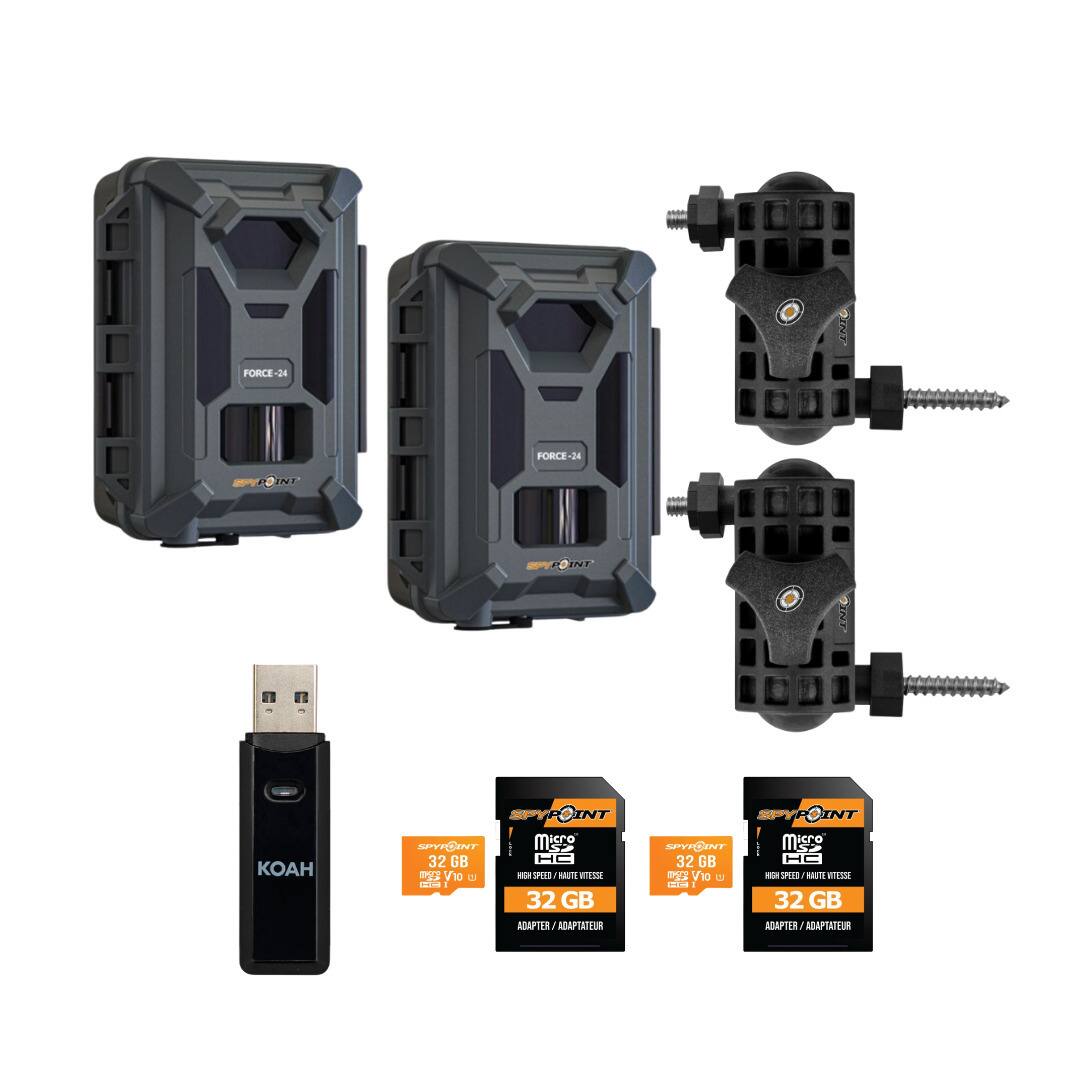 FORCE-24  
SPYPOINT  
32 GB MICRO SDHC  
ADAPTER / ADAPTATEUR  
32 GB MICRO SDHC  
ADAPTER / ADAPTATEUR  
KOAH USB DRIVE